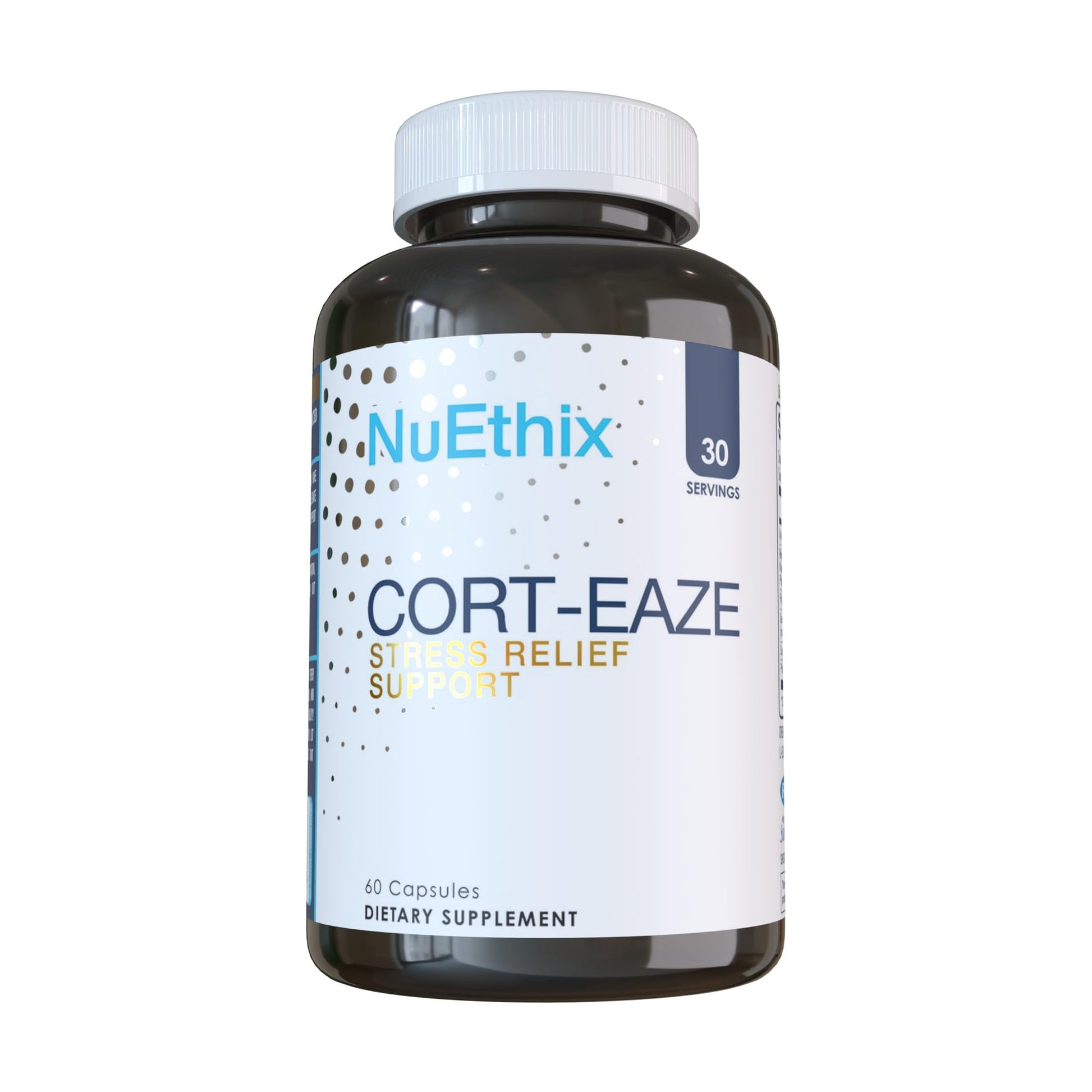 NuEthix Formulations Cort-Eaze - Cortisol Supplement - Health Support Supplement with Ashwagandha, L-Theanine & Rhodiola Rosea - Relaxation and Deep Sleep, 60 Capsules, 30 Servings NuEthix Formulations Au supplements