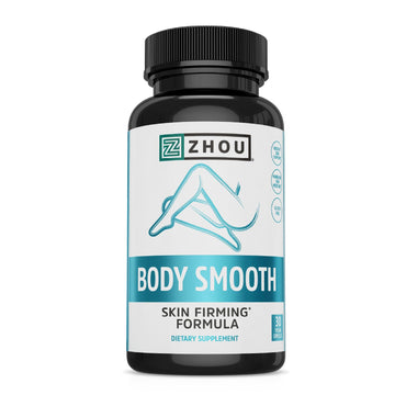 Zhou Body Smooth - Cellulite Pills for Women, Dimpless Anti Cellulite Supplement for Firm Smooth Skin with Hyaluronic Acid & Vitamin C, Skincare for Thigh, Legs, Butt, Supports Hydration - 30 Capsules ZHOU Au supplements