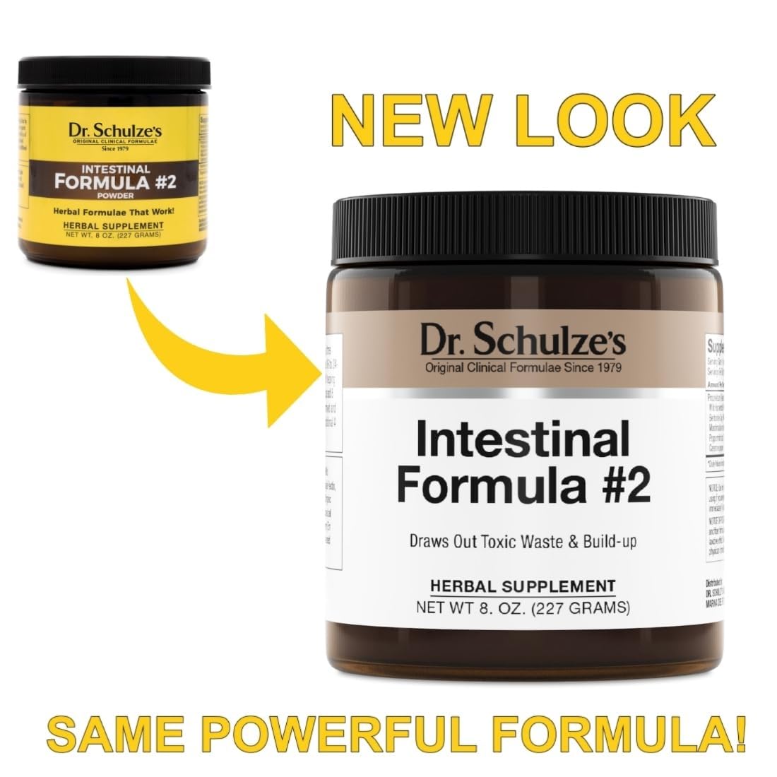 Dr. Schulze's Intestinal Formula #2 - Cleansing Supplement for Colon Health Support - Supports Daily Elimination - Plant-Based Herbal Supplement - Gluten-Free & Vegan - 8 oz Dr. Schulze's Au supplements