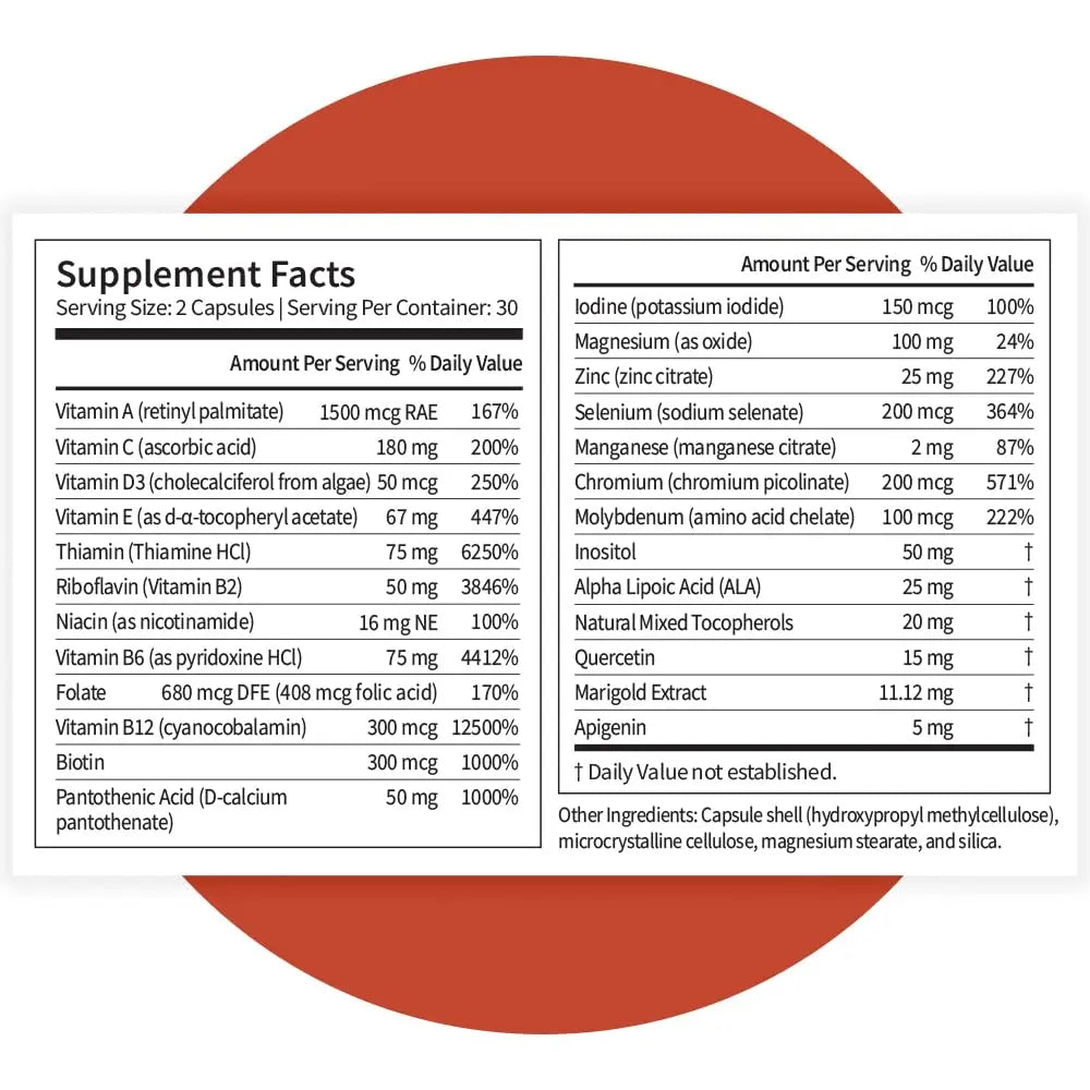Pattern Wellness Multivitamin for Men & Women – Vitamin A, B, C, D, E – Supports Energy & Wellness – Whole Body Health Pattern Wellness Au supplements