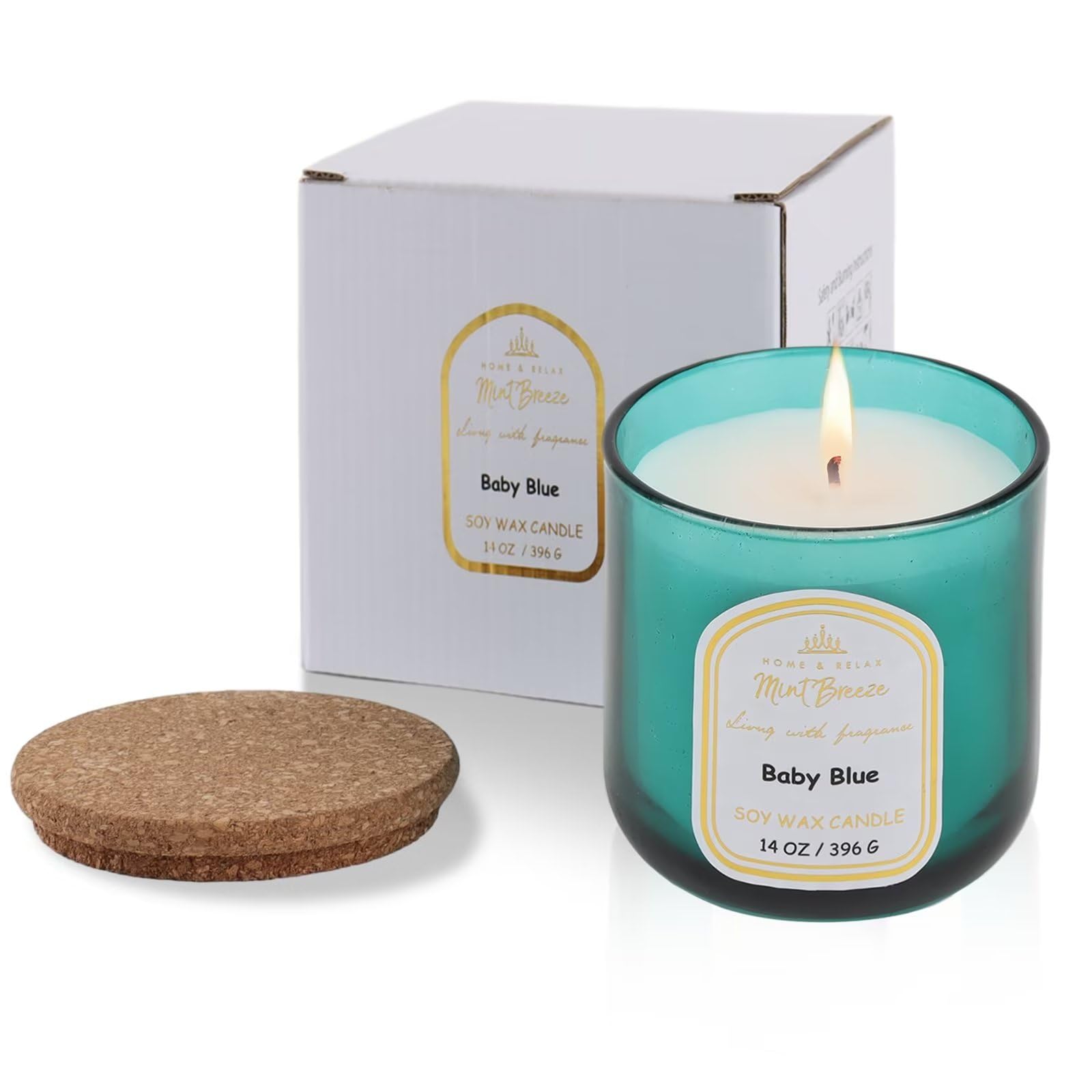 HOME & RELAX 14oz Scented Soy Wax Candle,Big Candle, More Than 80 Hours Long Lasting Burning time HOME & RELAXUS supplements