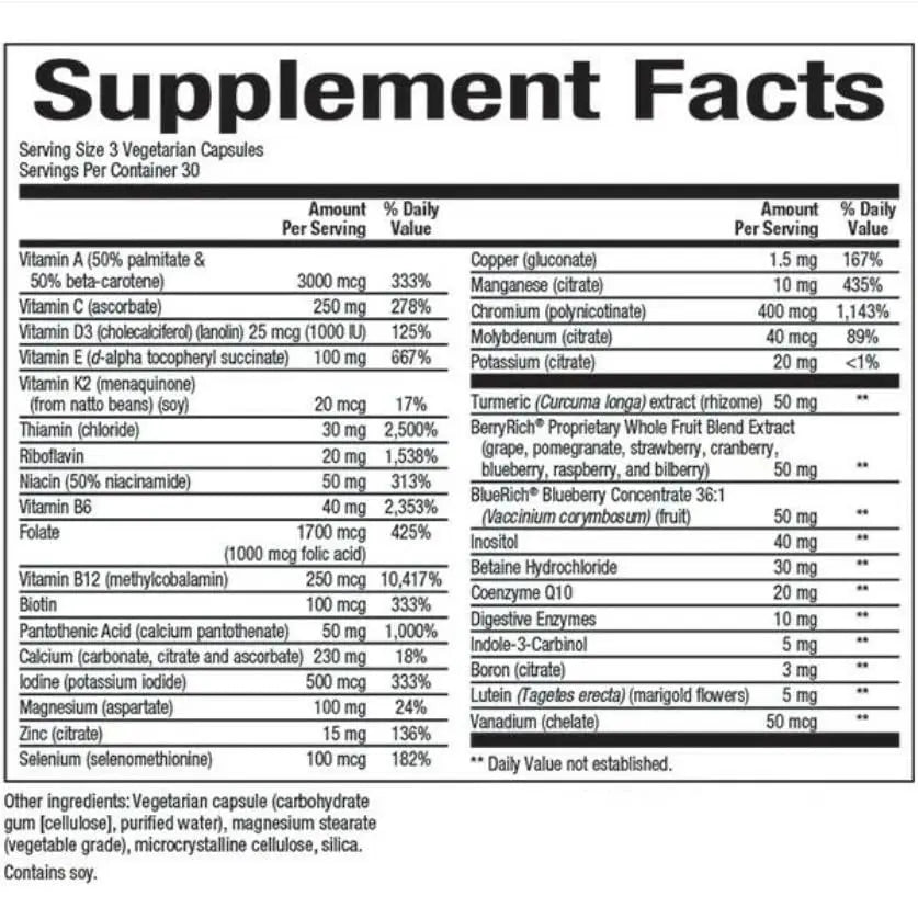 MultiFactors by Natural Factors, Women's 50+ Multivitamin & Mineral Formula, Dietary Supplement for Nutritional Support, 90 capsules (30 servings) Natural Factors Au supplements