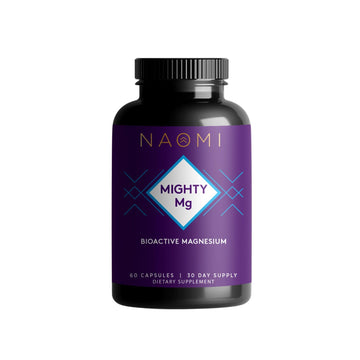 NAOMI Mighty Mg Magnesium Glycinate & Malate Complex 360mg, High Absorption Formula, Elemental Magnesium Supports Heart Health, Strong Bones, Better Sleep, Gluten-Free, Non-GMO, Vegan, 60 Veggie Caps NAOMI Au supplements