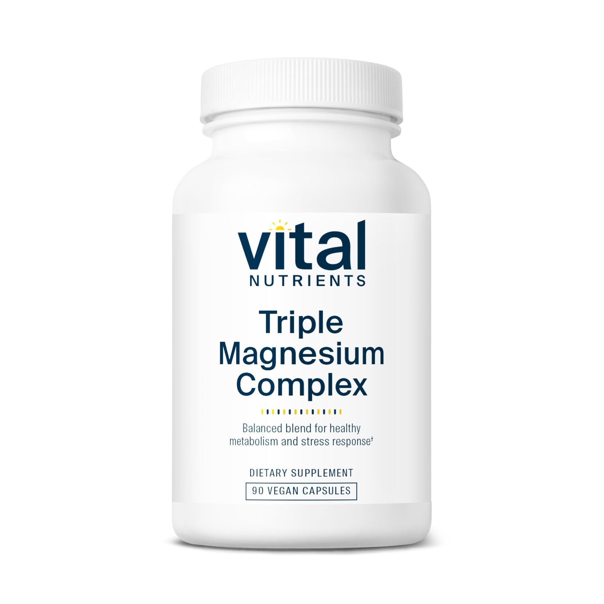 Vital Nutrients Triple Magnesium Complex Supplement | Vegan Magnesium Glycinate, Malate & Oxide 250mg | Easily Absorbed Magnesium Supplement for Stress, Muscle, Heart, Bone Support | 90 Capsules Vital Nutrients Au supplements