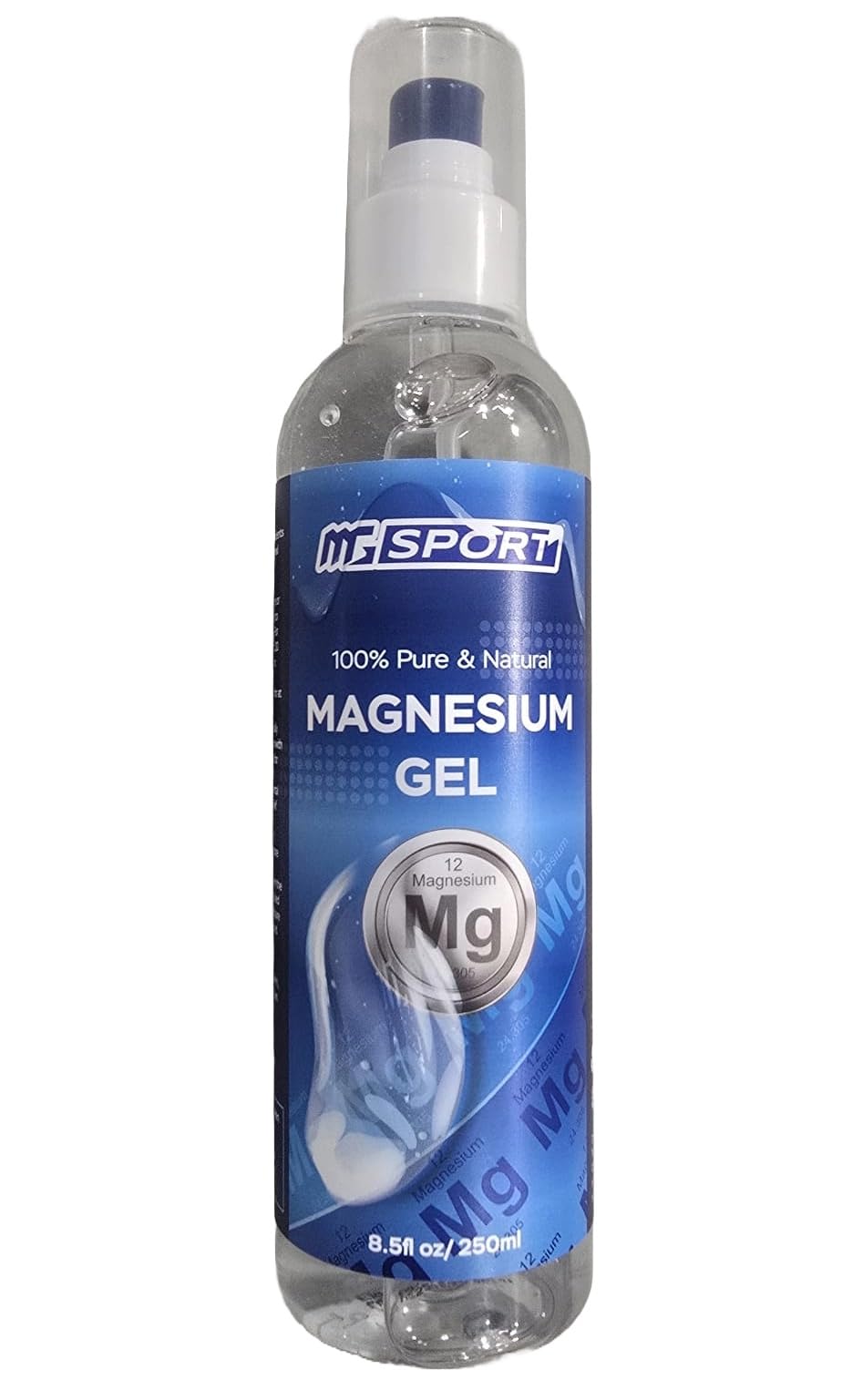 MgSport Magnesium Gel Dead Sea Magnesium - Gentle Topical Gel for Leg Cramps and Muscle Recovery Without Stinging - 20% More Potency Than Magnesium Oil Sprays - 1,000 Pumps MgSport Au supplements