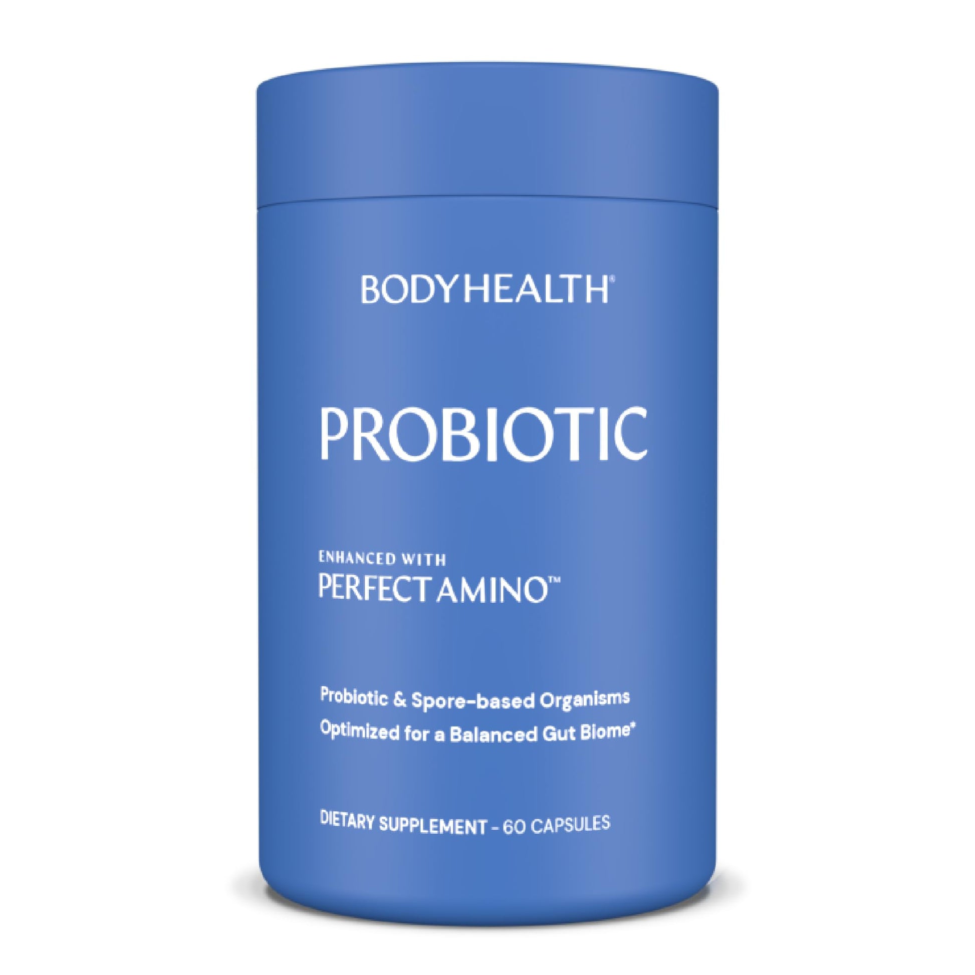 BodyHealth Probiotic Enhanced with PerfectAmino for Women and Men, Spore Based with Bifidobacterium, Lactobacillus Salivarius, Lactobacillus Acidophilus - 60 Capsules BodyHealth Au supplements