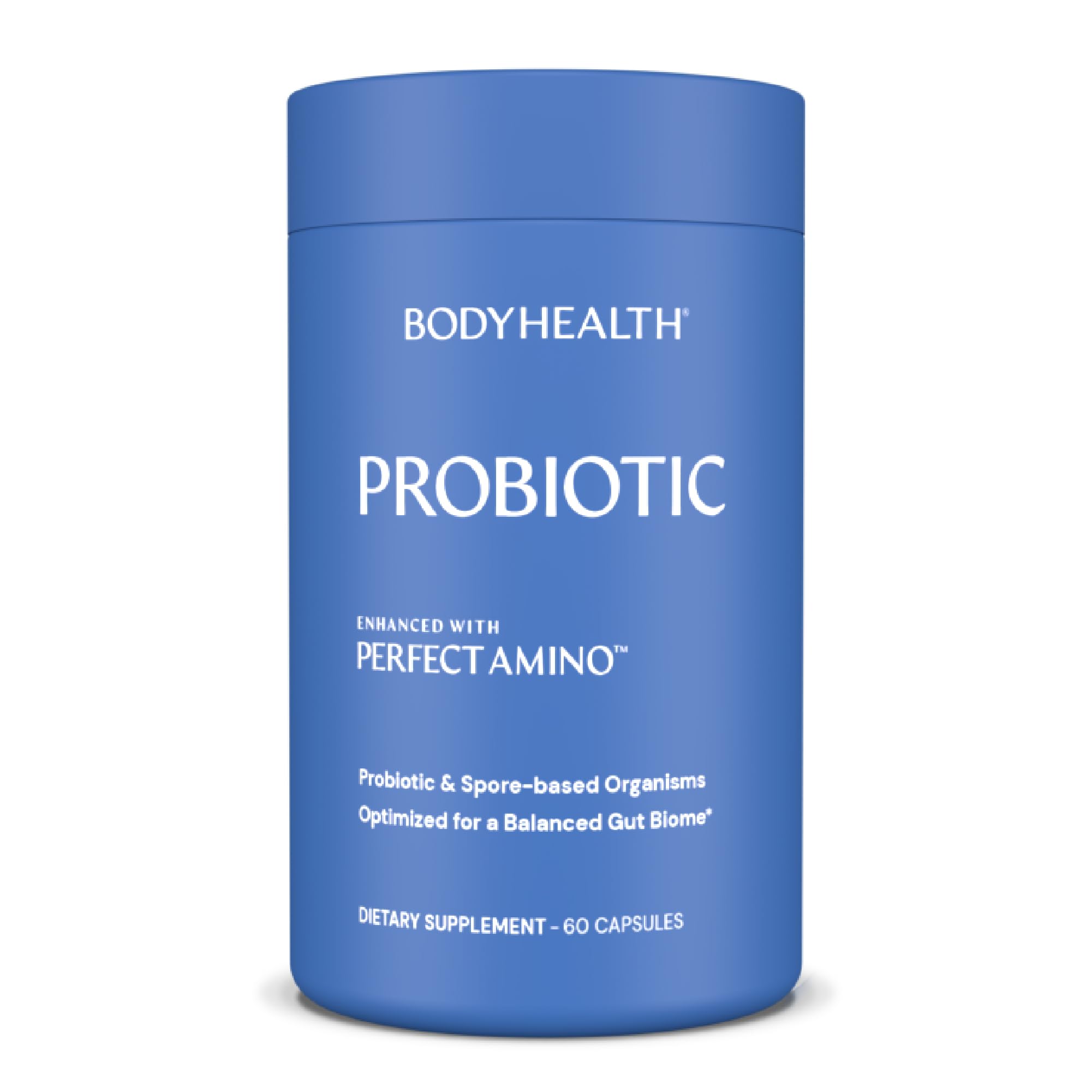 BodyHealth Probiotic Enhanced with PerfectAmino for Women and Men, Spore Based with Bifidobacterium, Lactobacillus Salivarius, Lactobacillus Acidophilus - 60 Capsules BodyHealth Au supplements