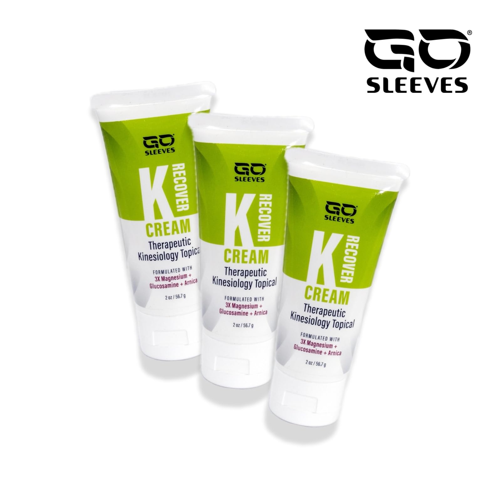 Go Sleeves Sports Recovery Cream - Concentrated Muscle and Joint Recovery Lotion – Magnesium Chloride Cream with Arnica for Muscle Pain and Stiffness from Running, Exercise, Backache – 2 Ounces GO SLEEVES Au supplements