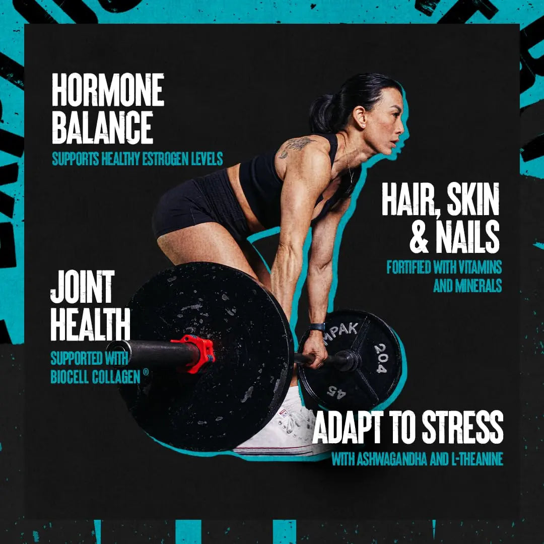 Animal Power Balance – Women's Alpha F Comprehensive Formula – Supports Hormonal Balance, Complexion, Hair, Nails, Mood and Stress, Intestinal Health, & Bone and Joint Health – 30 Packs Animal Au supplements
