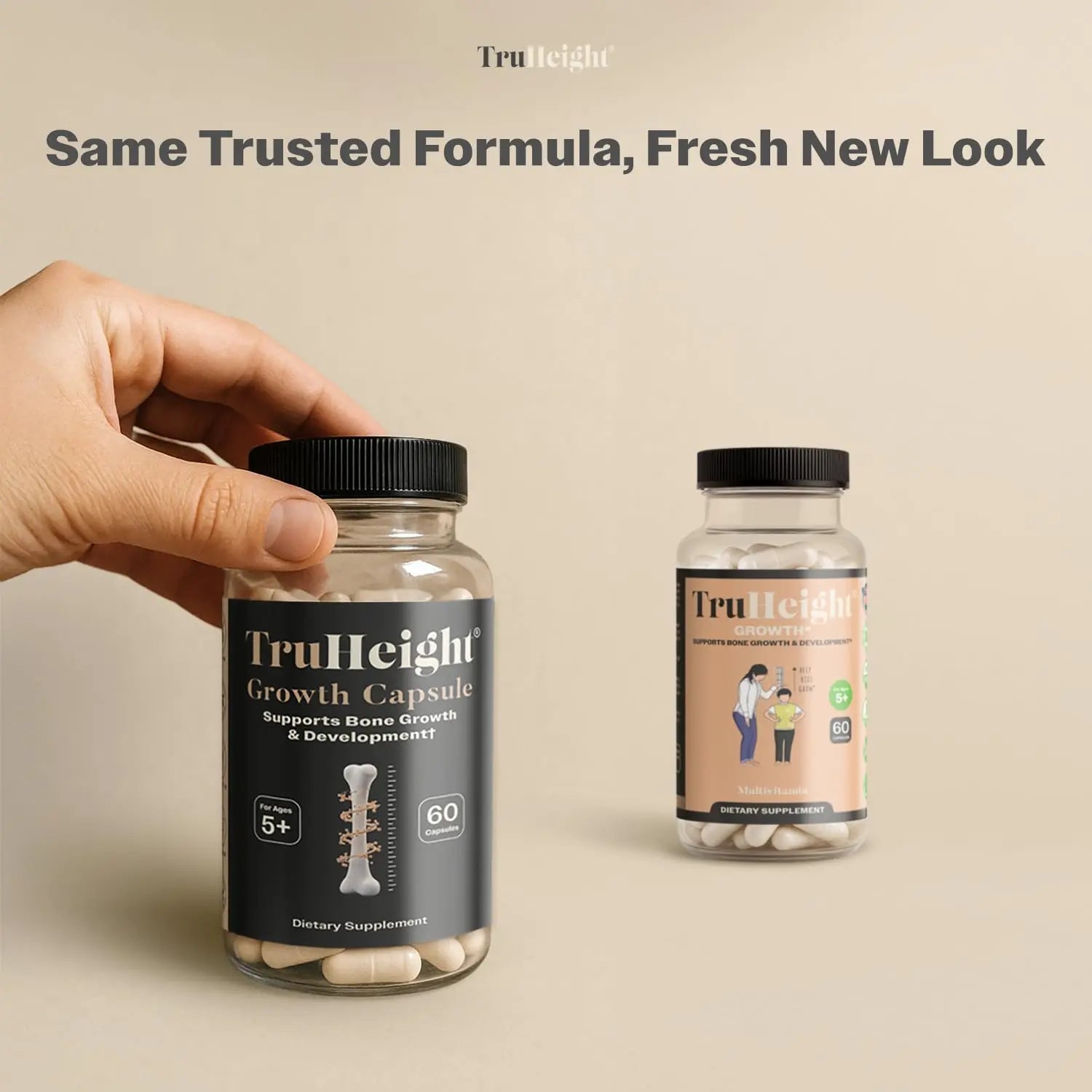 TruHeight Growth Capsules - Tall Nutrition for Natural Growth Supplement for Kids & Teens - Pediatric Vitamin D, K, Calcium & Ashwagandha TruHeight Au supplements