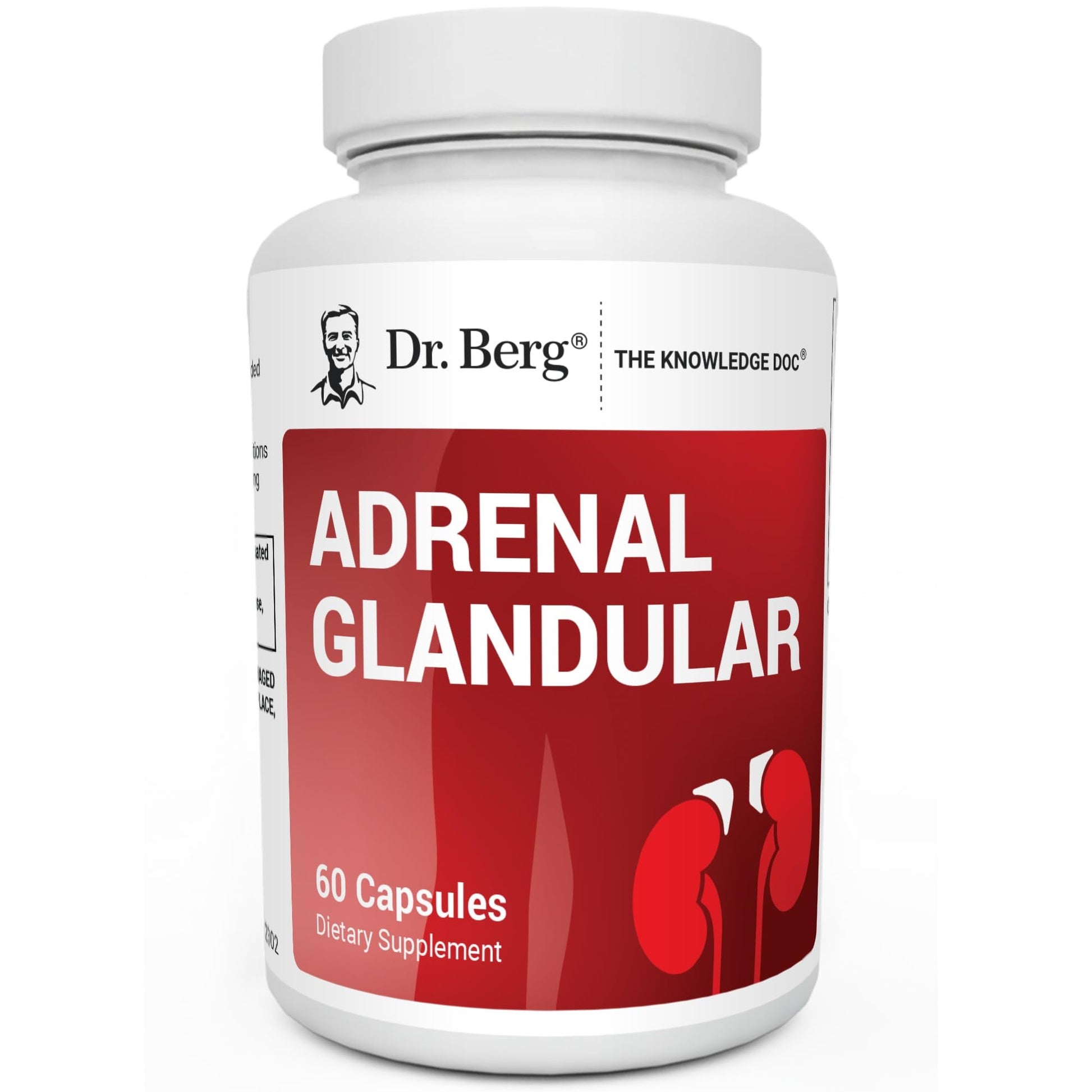 Dr. Berg Adrenal Glandular - Hormone Balance Formula That Supports Healthy Adrenal Function - Adrenal Support Supplement - 60 Capsules Dr. Berg Nutritionals Au supplements