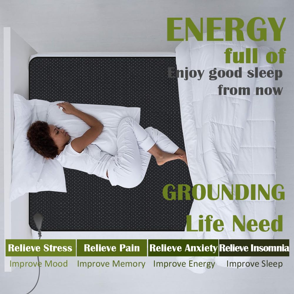 Grounding Mat for Sleeping, Grounding Sheet forBed, Earth Mat Connected for Pain Relief FOPPON Au supplements