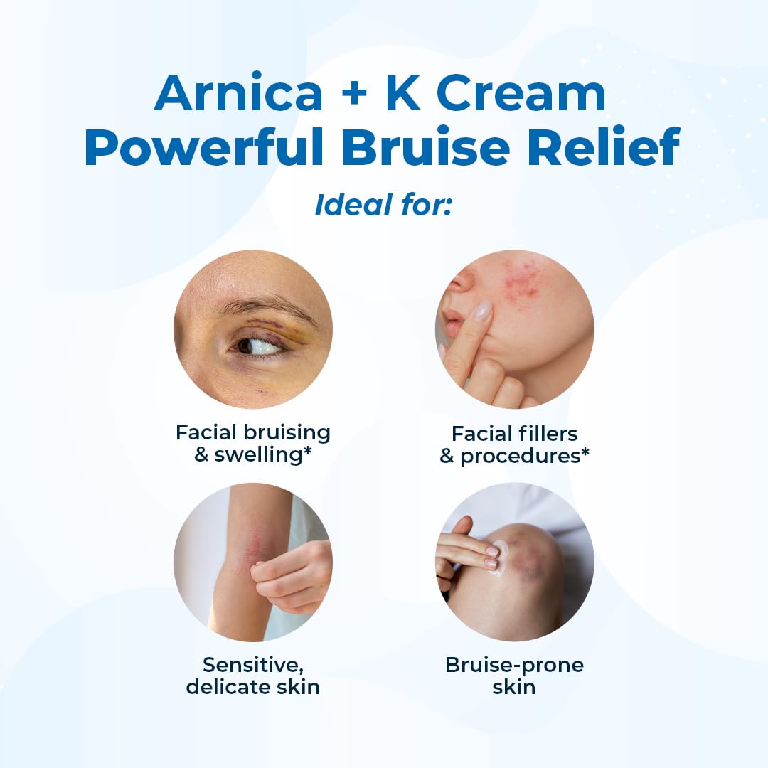 VitaMedica Arnica + Vitamin K Bruise Recovery Cream for Face & Under-Eye, Sensitive-Skin Formula, Post-Procedure Support, 0.5 oz VitaMedica Au supplements