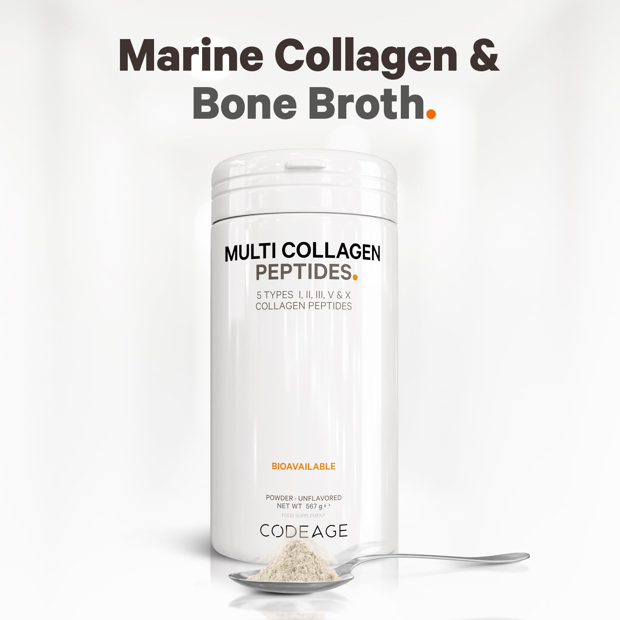 Codeage Multi Collagen Protein Powder Peptides, 2-Month Supply, Hydrolyzed, Type I, II, III, V, X Grass Fed Codeage Au supplements