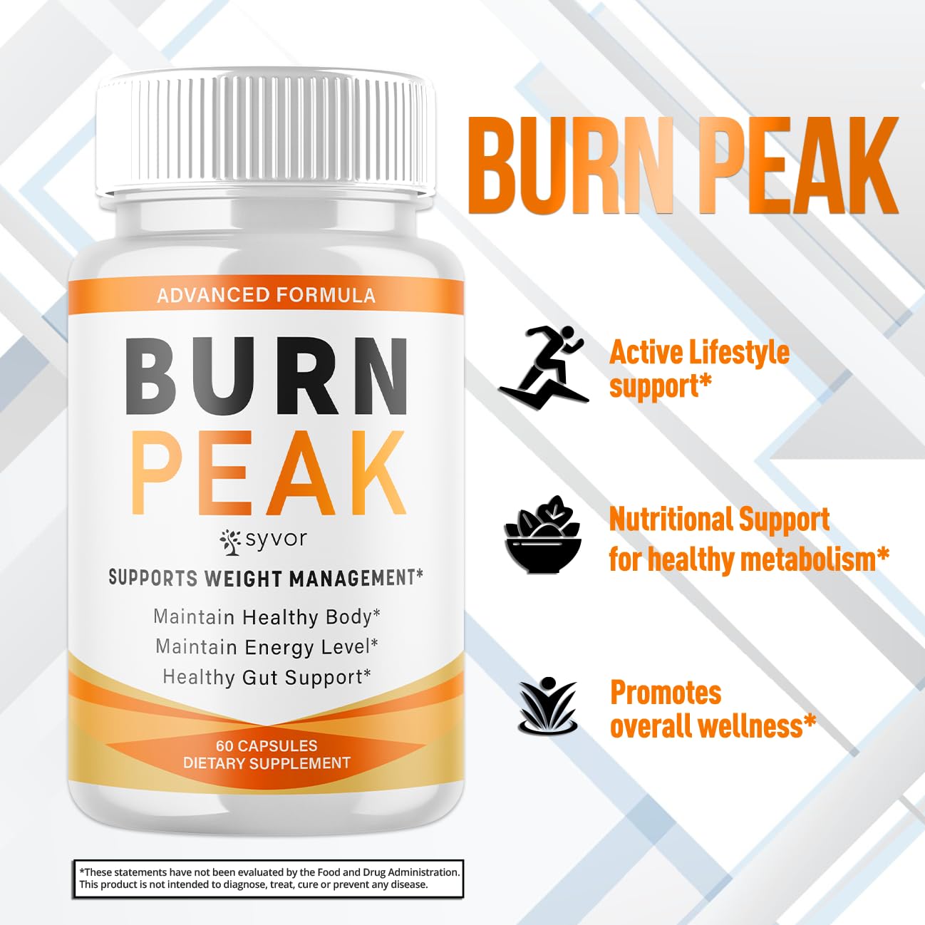 (3 Pack) Burn Peak Capsules, Official Burnpeak Pink Salt Pills with All Natural Ingredients, Advanced BurnPeak Health Supplement with Premium Vitamins for Active Lifestyle Support (180 Capsules) Syvor Au supplements