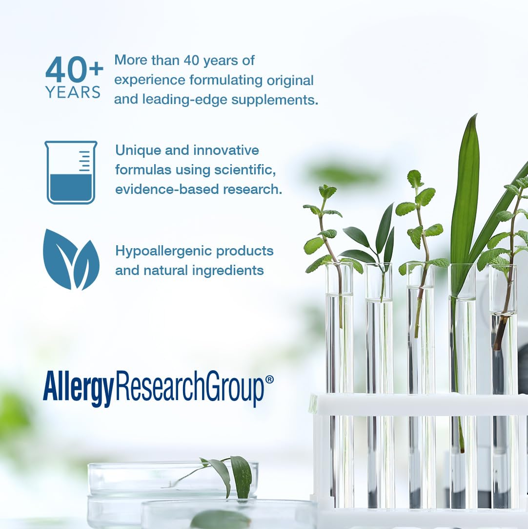 Allergy Research Group PhytoCort Supplement - Respiratory Support, Lung Health, Lung Detox, Lung Cleanse, Healthy Breathing, Herbal Support, Reishi, Licorice, Noni, Vegetarian Capsules - 120 Count Allergy Research Group Au supplements