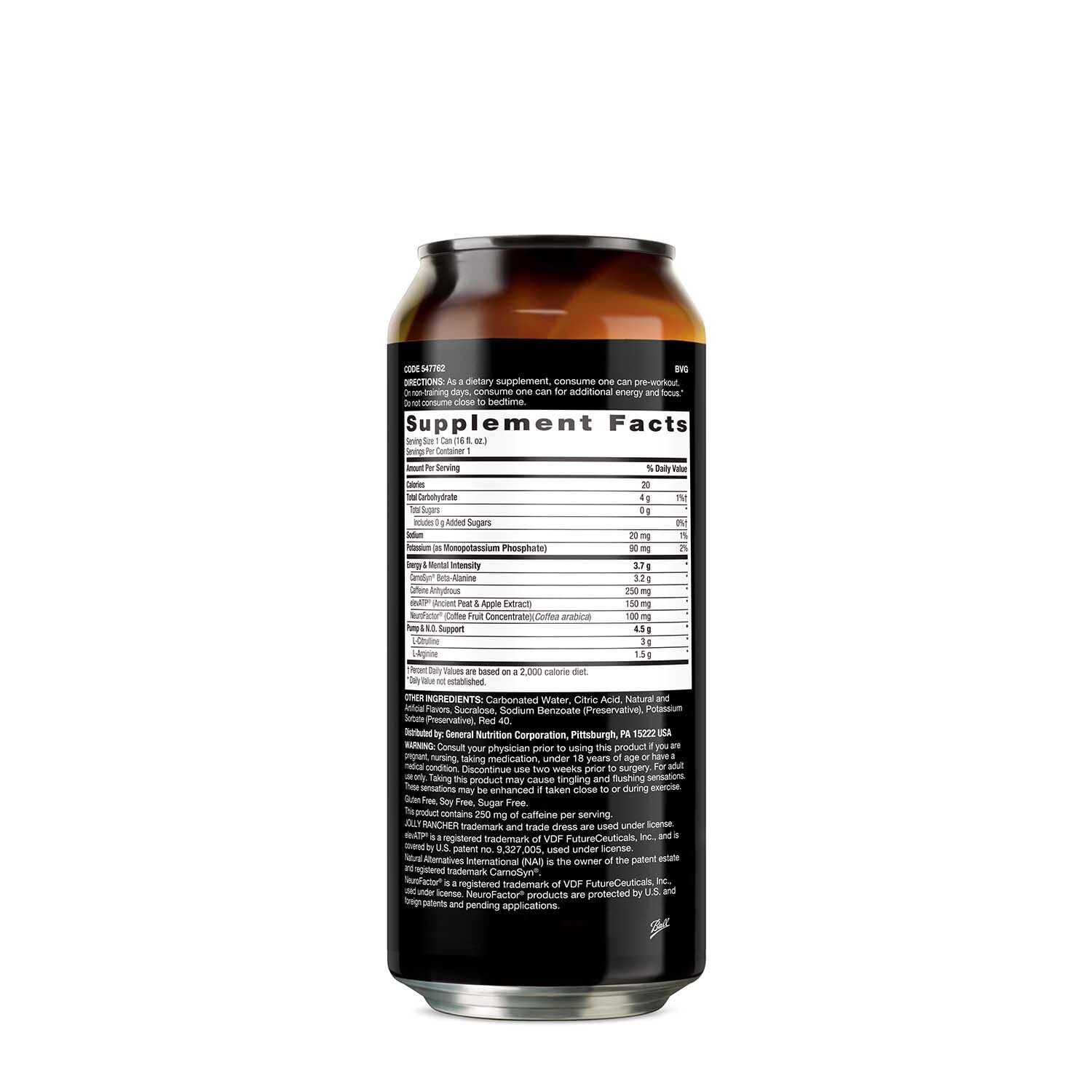 BEYOND RAW LIT On The Go | Ready to Drink Cans | Contains Caffeine, L-Citrulline, Beta-Alanine, and Nitric Oxide | Jolly Rancher Watermelon | 12 Count BEYOND RAW Au supplements