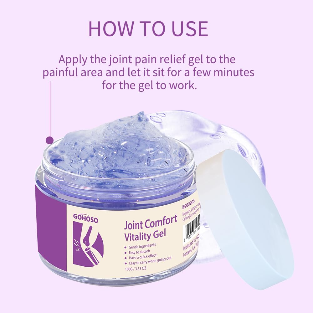 Joint Purple Gel, Cooling Massage Cream with Turmeric for Back, Neck, Joints & Muscles – Hydrating Gel for Active Lifestyles ENVISHA Au supplements