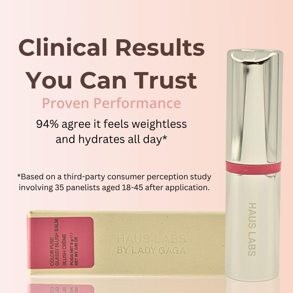 Haus Labs Color Fuse Longwear Hydrating Glassy Lip + Cheek Blush Balm Stick - Glassy Rosette Haus Laboratories Au supplements