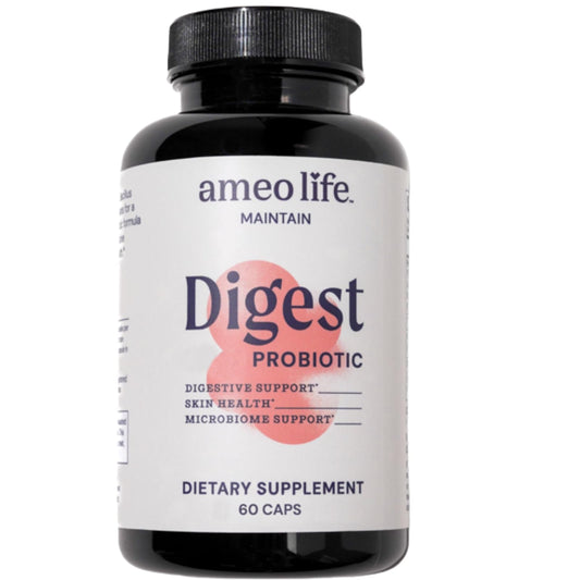 Ameo Life Probiotic for Digestive & Gut Health – Bacillus Subtilis & Bacillus Coagulans with Aloe Vera, Turmeric, Psyllium, Slippery Elm Ameo LifeUS supplements