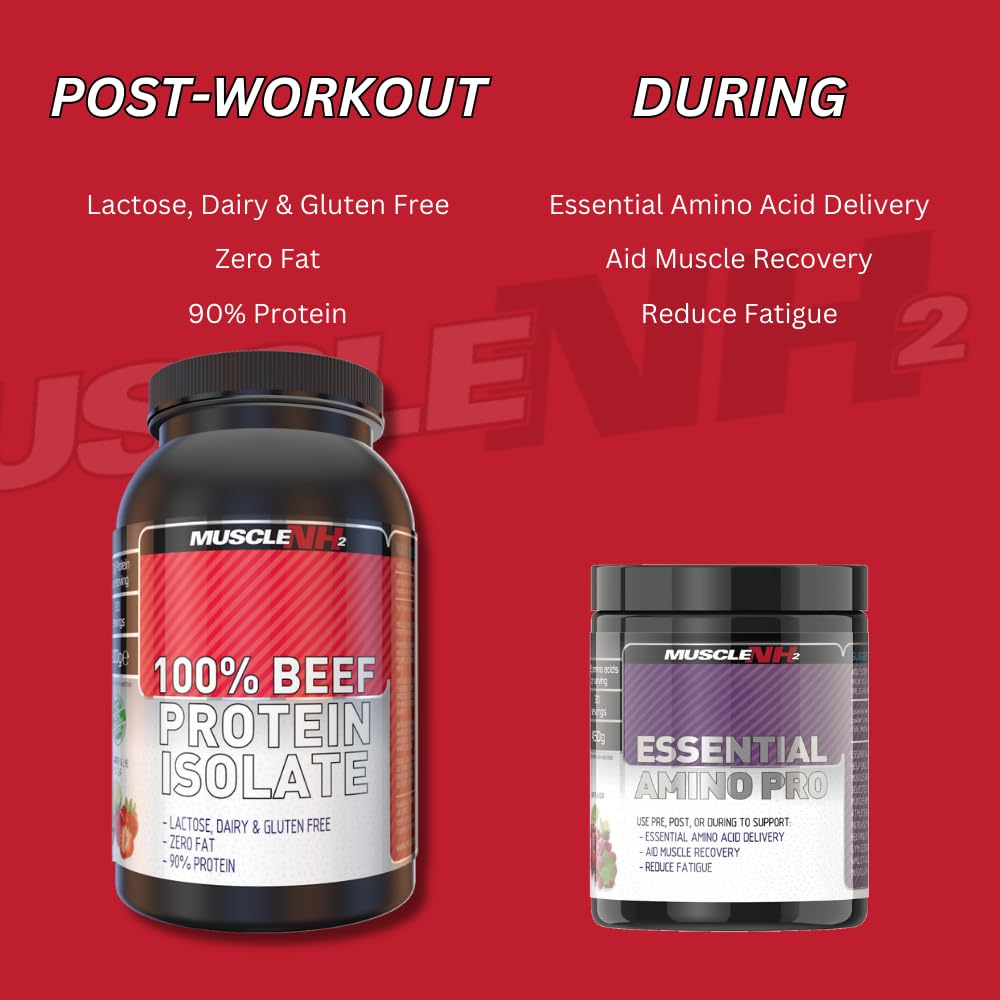 MuscleNH2 Beef Protein Isolate Powder 90%, High Protein, Low Fat, Dairy Free, Gluten Free, Soy Free MuscleNh2 Au supplements