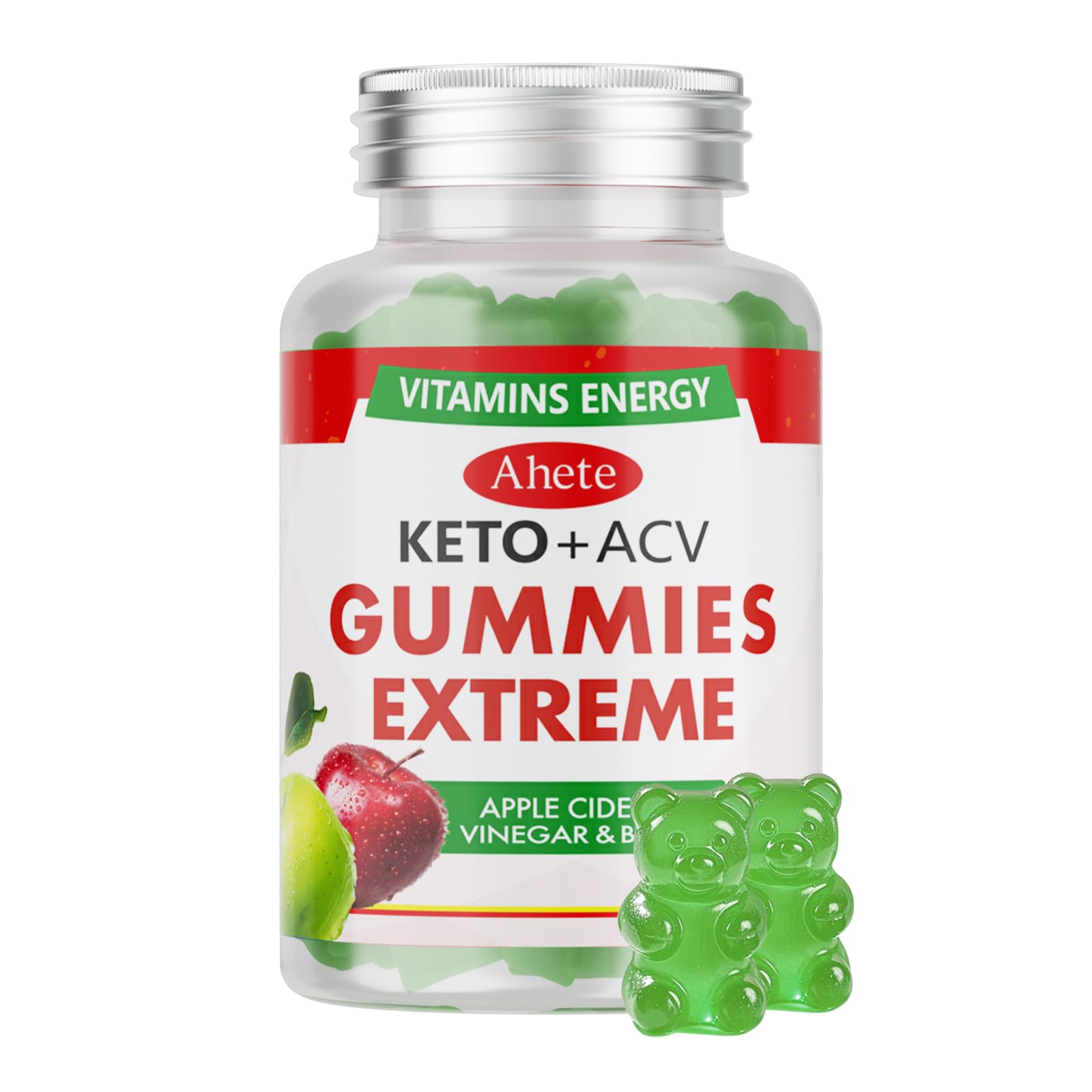 Ahete Keto Apple Cider Vinegar Gummies with Vitamin B6, B12, Folate & Beet Root, Keto ACV Gummies Supports Daily Wellness & Metabolism, Natural Apple Flavor, 60 Gummies (30 Day Supply) Ahete Au supplements