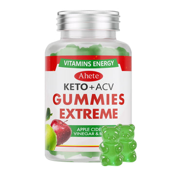 Ahete Keto Apple Cider Vinegar Gummies with Vitamin B6, B12, Folate & Beet Root, Keto ACV Gummies Supports Daily Wellness & Metabolism, Natural Apple Flavor, 60 Gummies (30 Day Supply) Ahete Au supplements