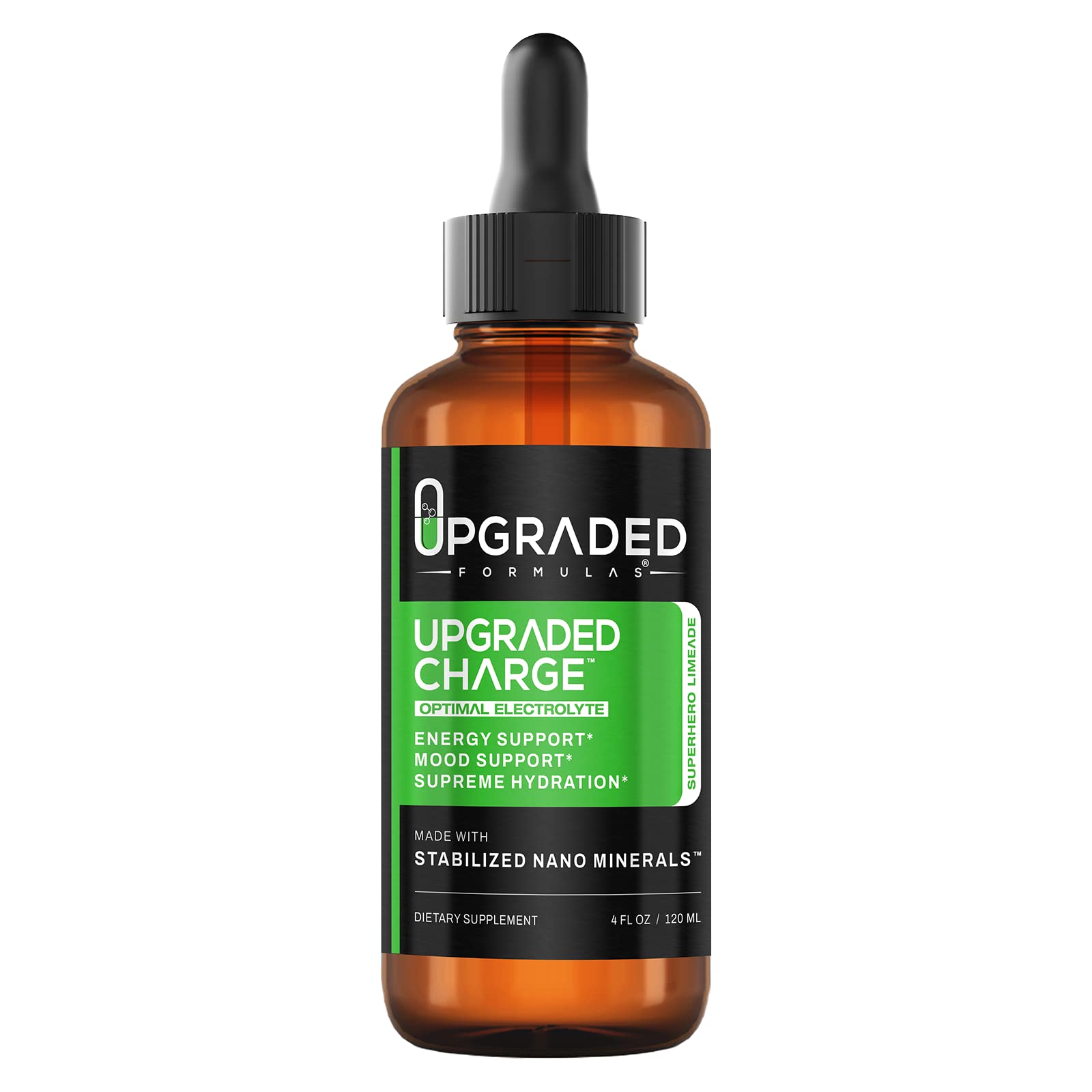 Upgraded Formulas Upgraded Charge Optimal Electrolyte Blend with Liquid Nano Minerals Dietary Supplement, 4 Fluid Ounces Upgraded Formulas Au supplements