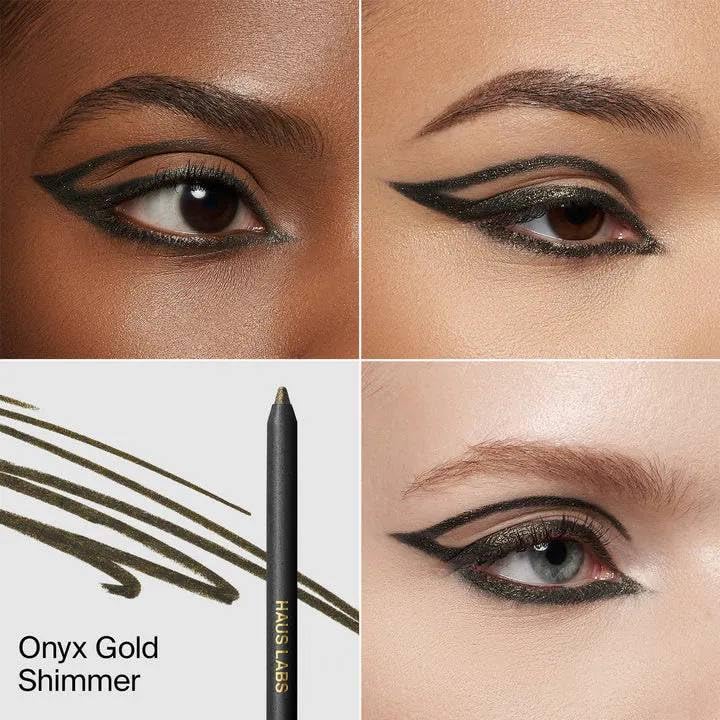 HAUS LABS BY LADY GAGA Optic Intensity Eco Eyeliner - Onyx Gold Shimmer + Complimentary Sheet Face Masque HAUS LABS BY LADY GAGA Au supplements