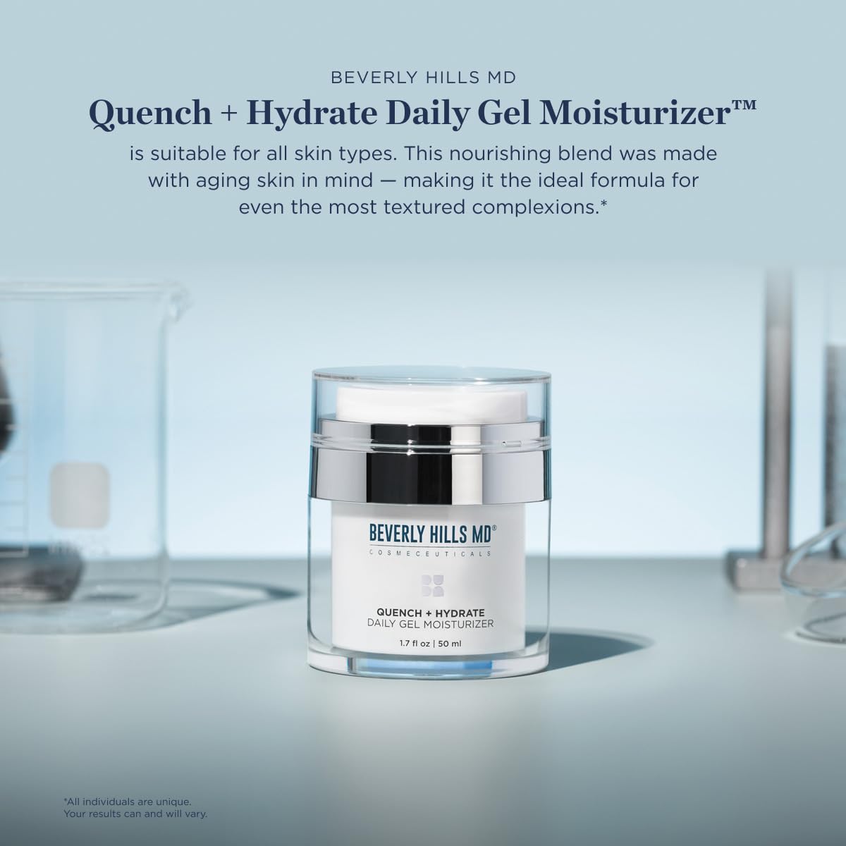 Beverly Hills MD Quench + Hydrate Daily Gel Moisturizer- Visibly Smooth, Plump, Hydrate Face & Neck for Wrinkles, Sagging- Skin Smoothing & Re-Energizing- Visibly Reduce Signs of Aging w/Niacinamide Beverly Hills MD Au supplements