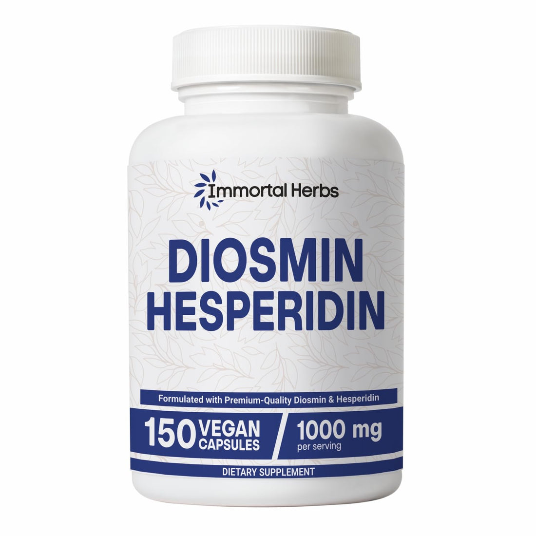 Immortal Herbs Diosmin Hesperidin 1000mg Complex, 150 Capsules, Citrus Bioflavonoids Rich Fruit Extract, 100% Vegetarian, Non-GMO & Gluten Free Diosmin Supplement with Max Strength Immortal Herbs uk supplements