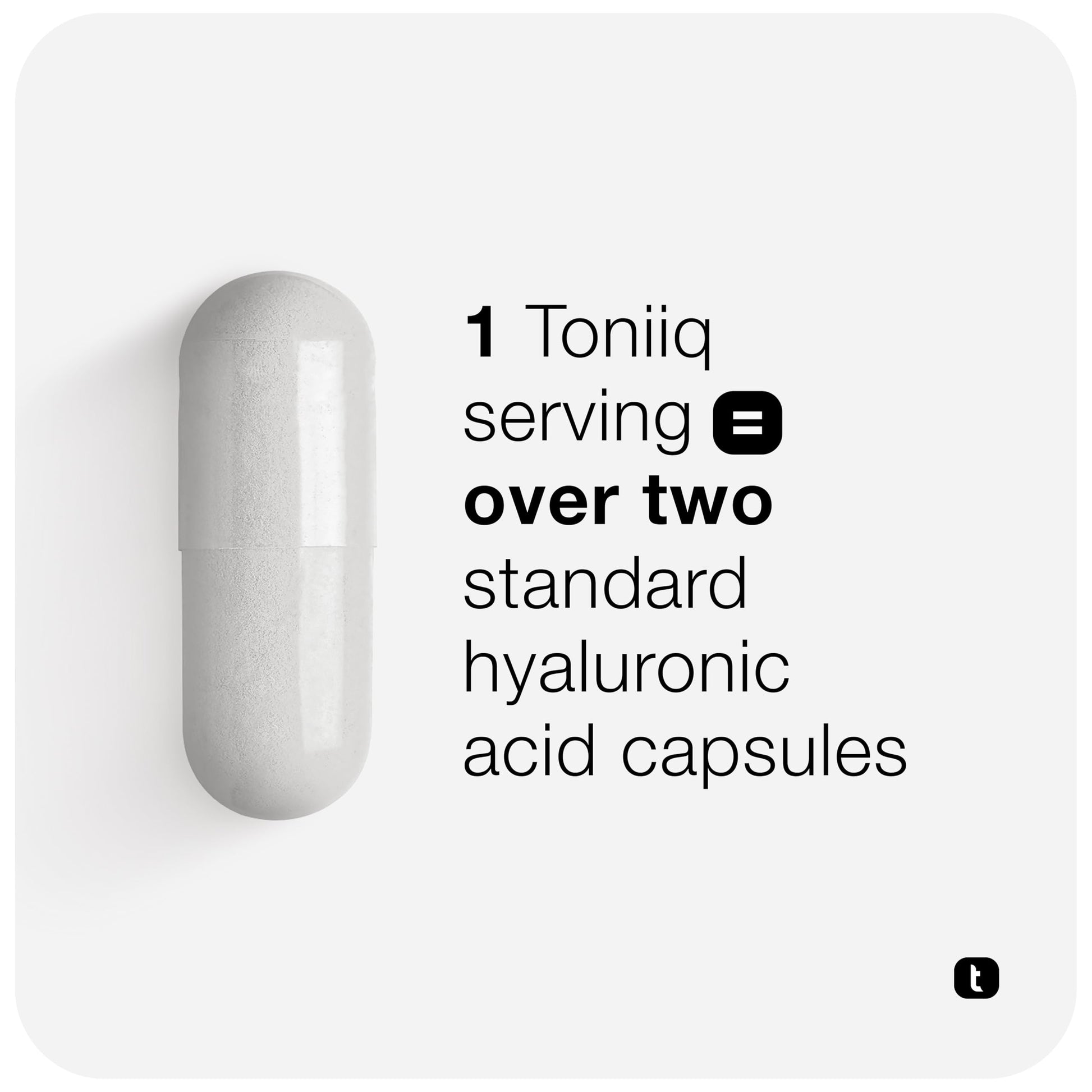 Toniiq Hyaluronic Acid Supplements – Lab Tested 95% Ultra High Purity – Fermented and Bioavailable with Vitamin C – Third Party Lab Tested – 360 Capsules Toniiq Au supplements