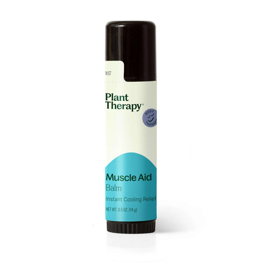 Plant Therapy Muscle Aid Balm .5 oz Soft & Creamy Balm, Cooling Relief, Natural Ingredients Plant TherapyAU supplements
