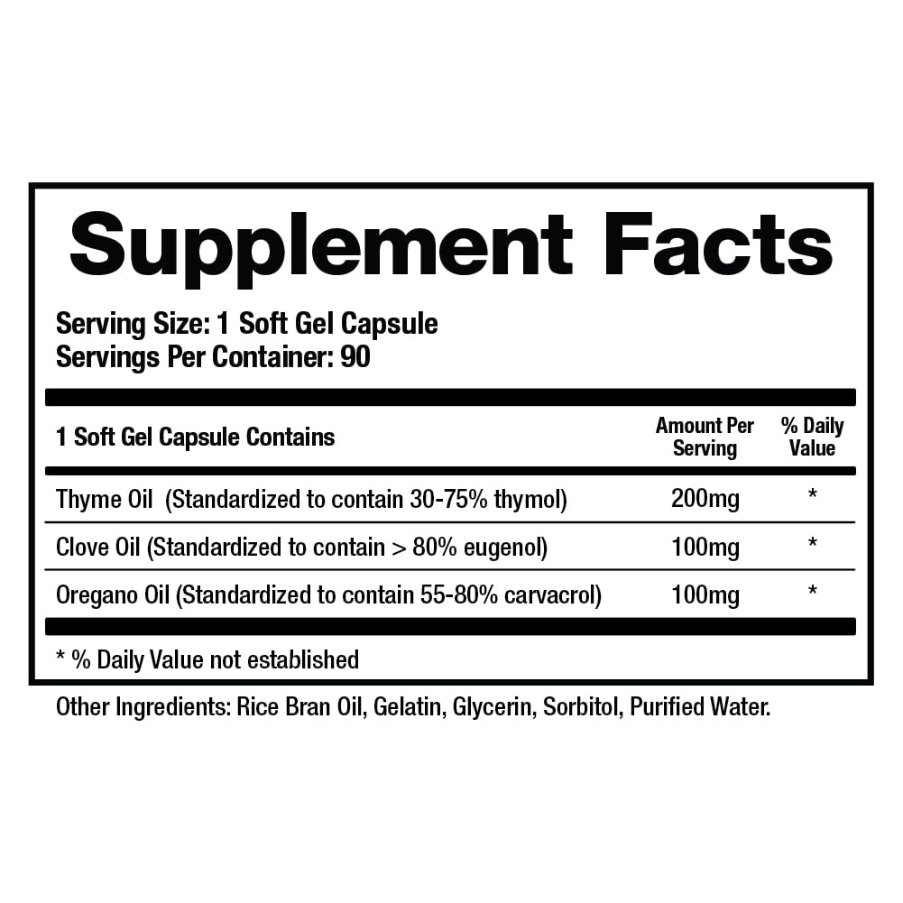 BioMatrix Biofilm Disruptor, GI Repair Digestive Supplement for Men and Women, Oil of Thyme, Oregano & Clove, Gut Microbiome & Intestinal Health Support | Microb-Defend (90 Softgels) BioMatrix Au supplements