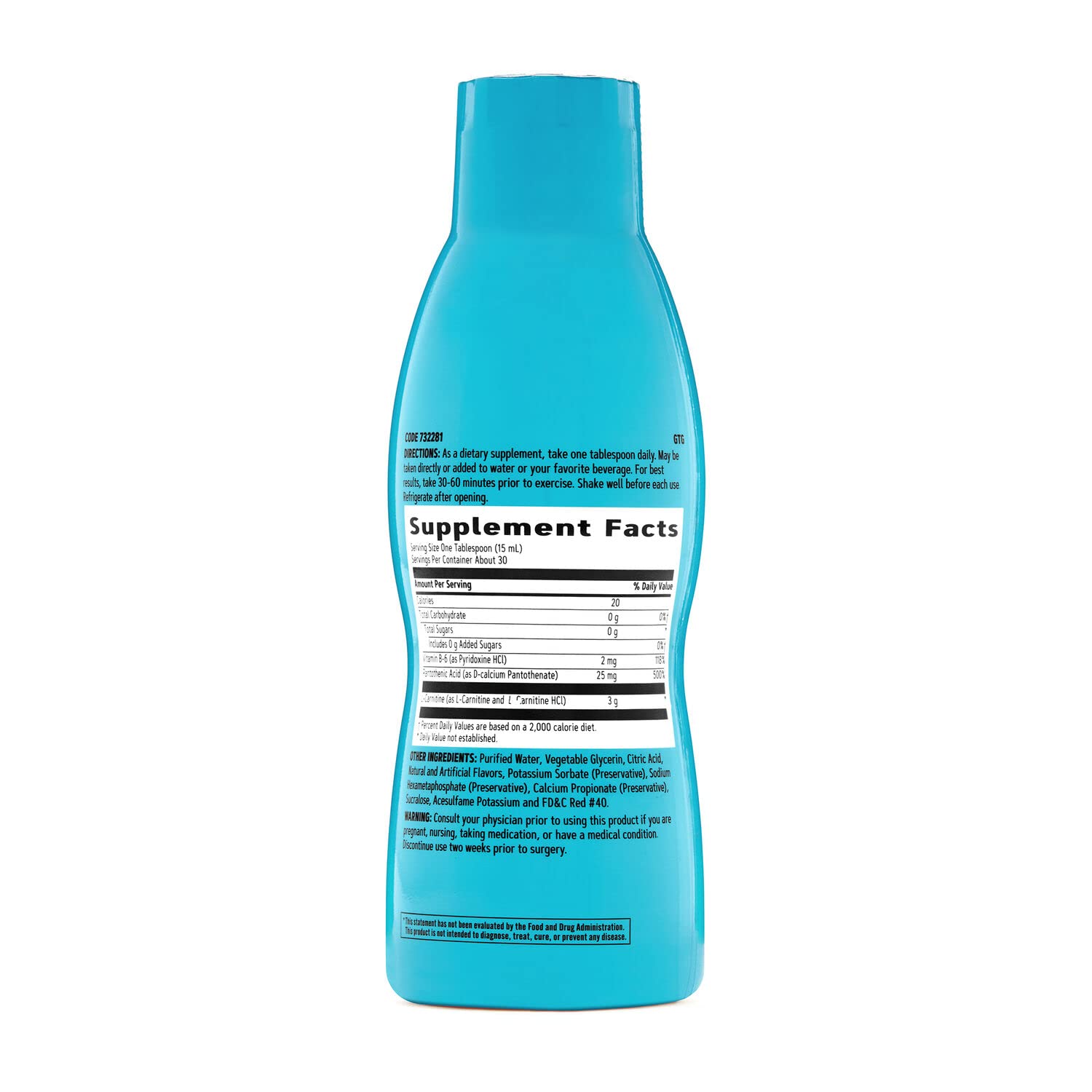 GNC Total Lean Triple Strength L-Carnitine Liquid | Supports Fatty Acid Metabolism GNC Au supplements