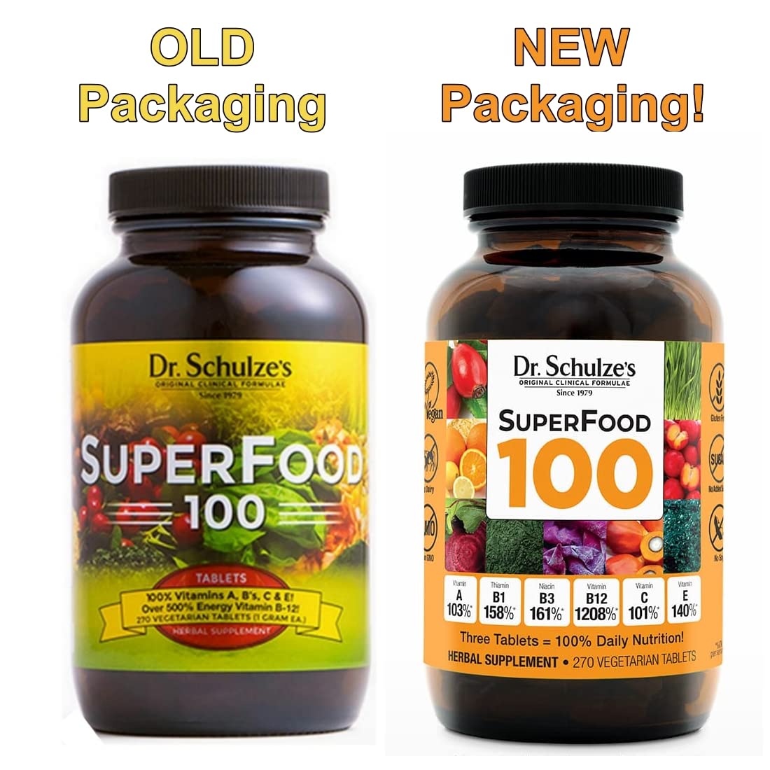 Dr. Schulze's | SuperFood 100 | Vitamin & Mineral Herbal Concentrate | Dietary Supplement Dr. Schulze's Au supplements