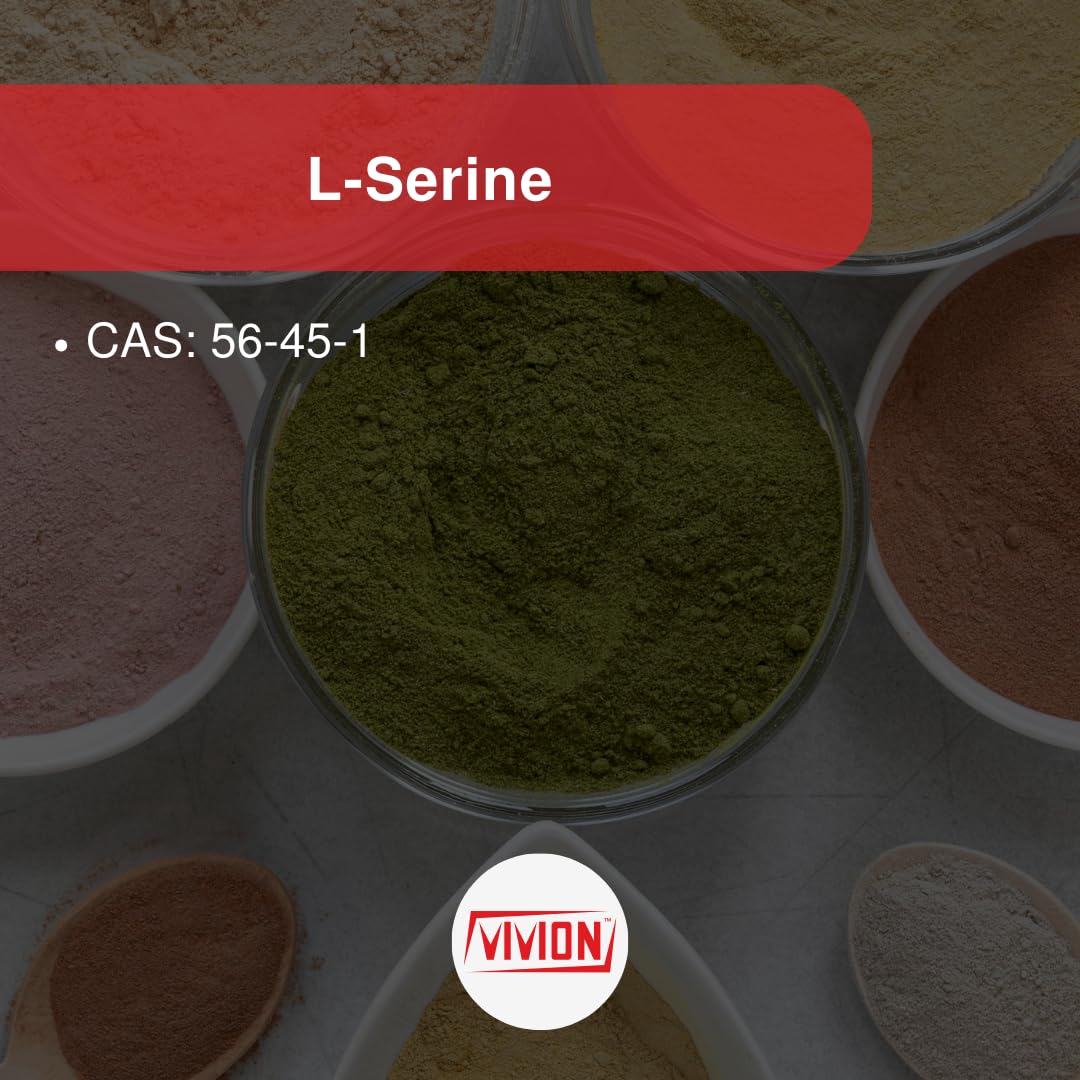 L‑Serine Powder - 1000 Grams - Amino Acid - Powdered for Manufacturing Cognitive Health & Cellular Support Tablet Capsule Formulations - 1 kg (2.2 lb) Vivion Au supplements