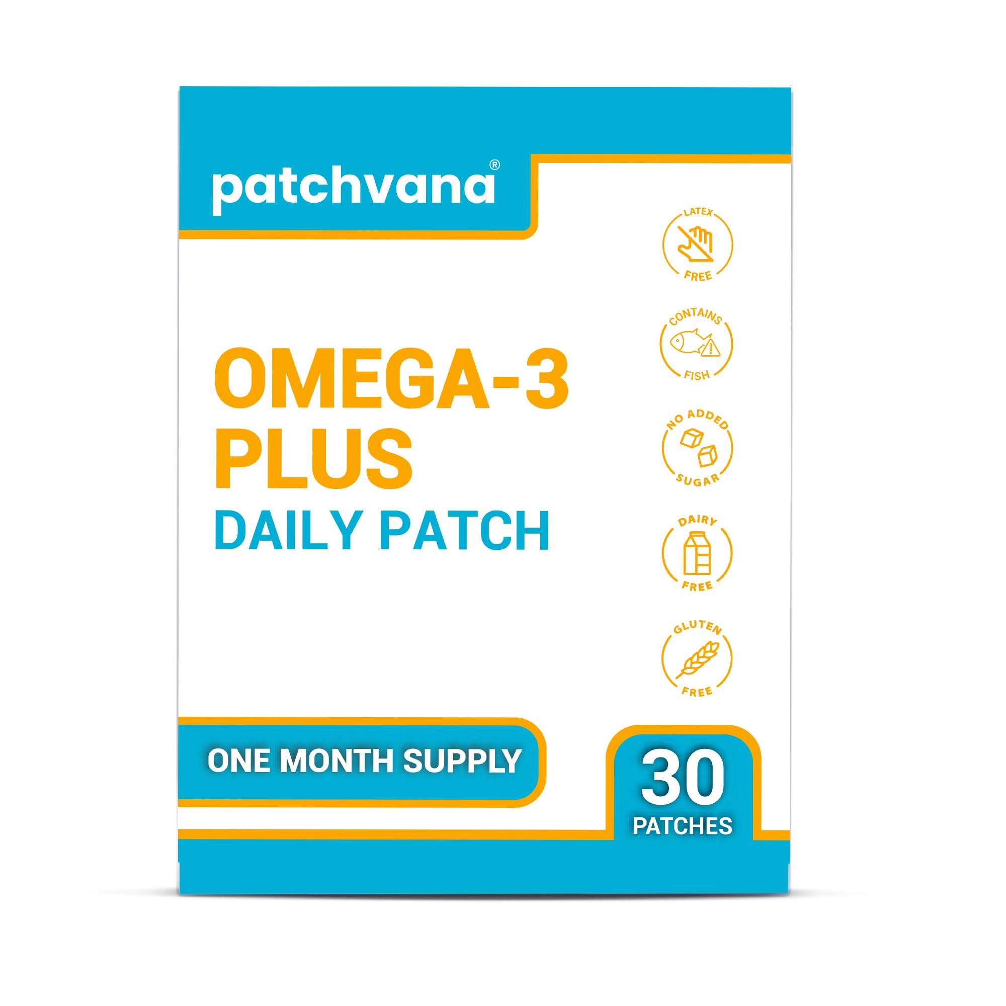 Patchvana Omega 3 Patch for Women & Men, 1 Month Supply, 30 Patches Patchvana Au supplements
