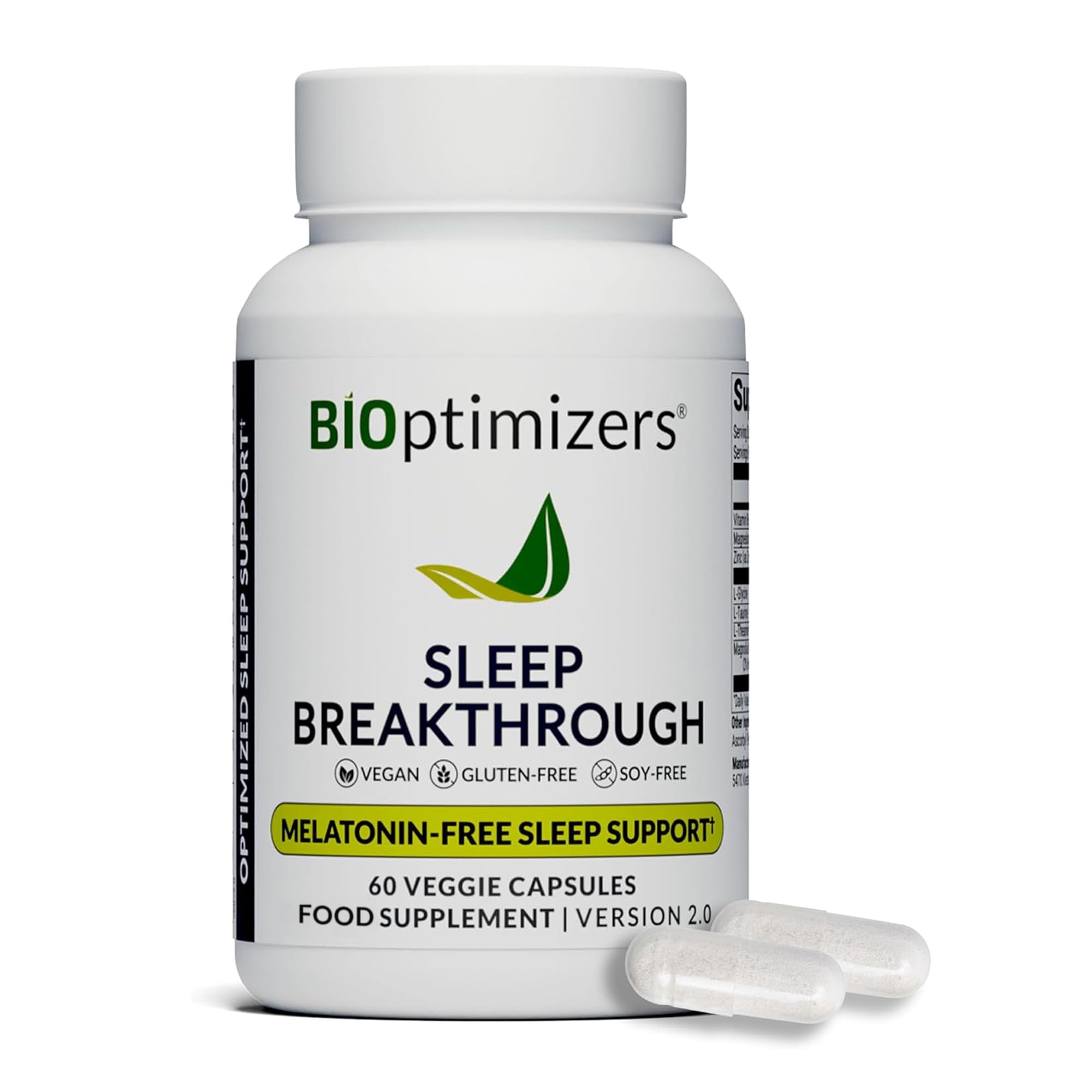 BIOptimizers Sleep Breakthrough Capsules - Natural Support Supplement | Calming Relief Aid for Adults | Non-Habit Forming | 60 Capsules BIOptimizers Au supplements