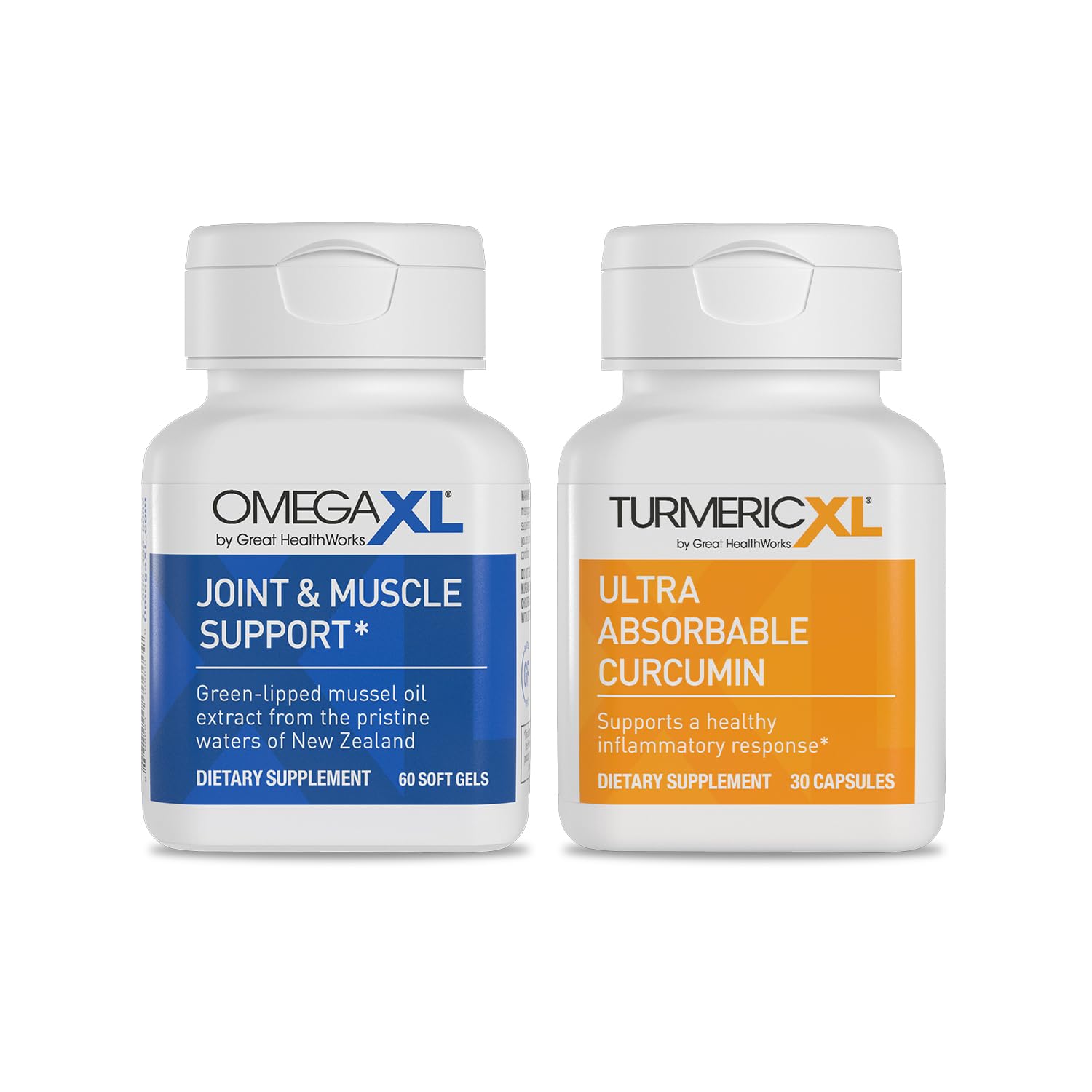 OmegaXL Powerful Joint and Muscle Support Supplement (60 Count) & TurmericXL (30 Count) OmegaXL Au supplements