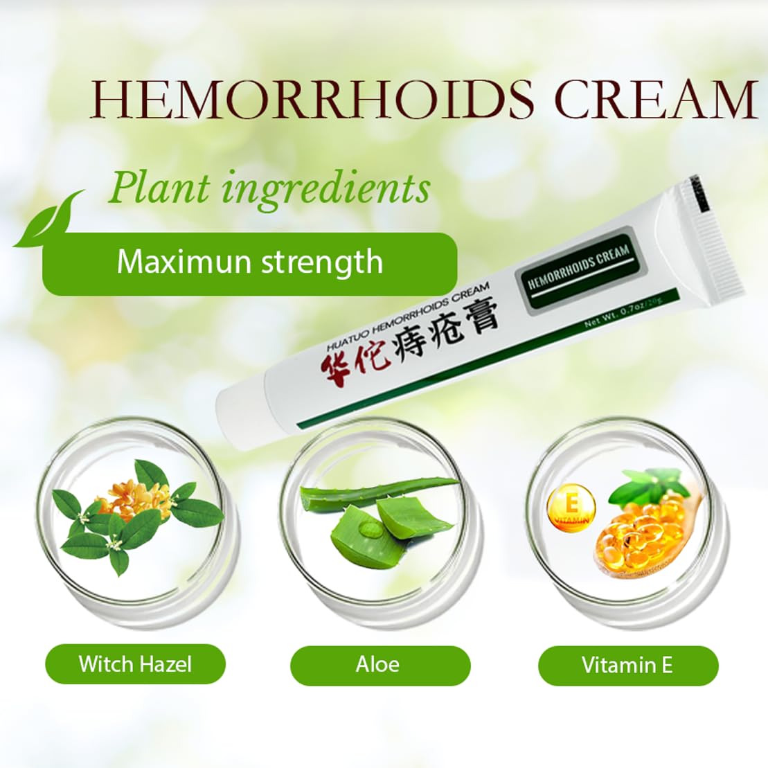 BONIORRI Hemorrhoid & Fissure Relief Cream – Maximum Strength Hemorrhoid Cream, Herbs Fast Acting Ingredients. (0.7 oz Total) BONIORRI Au supplements