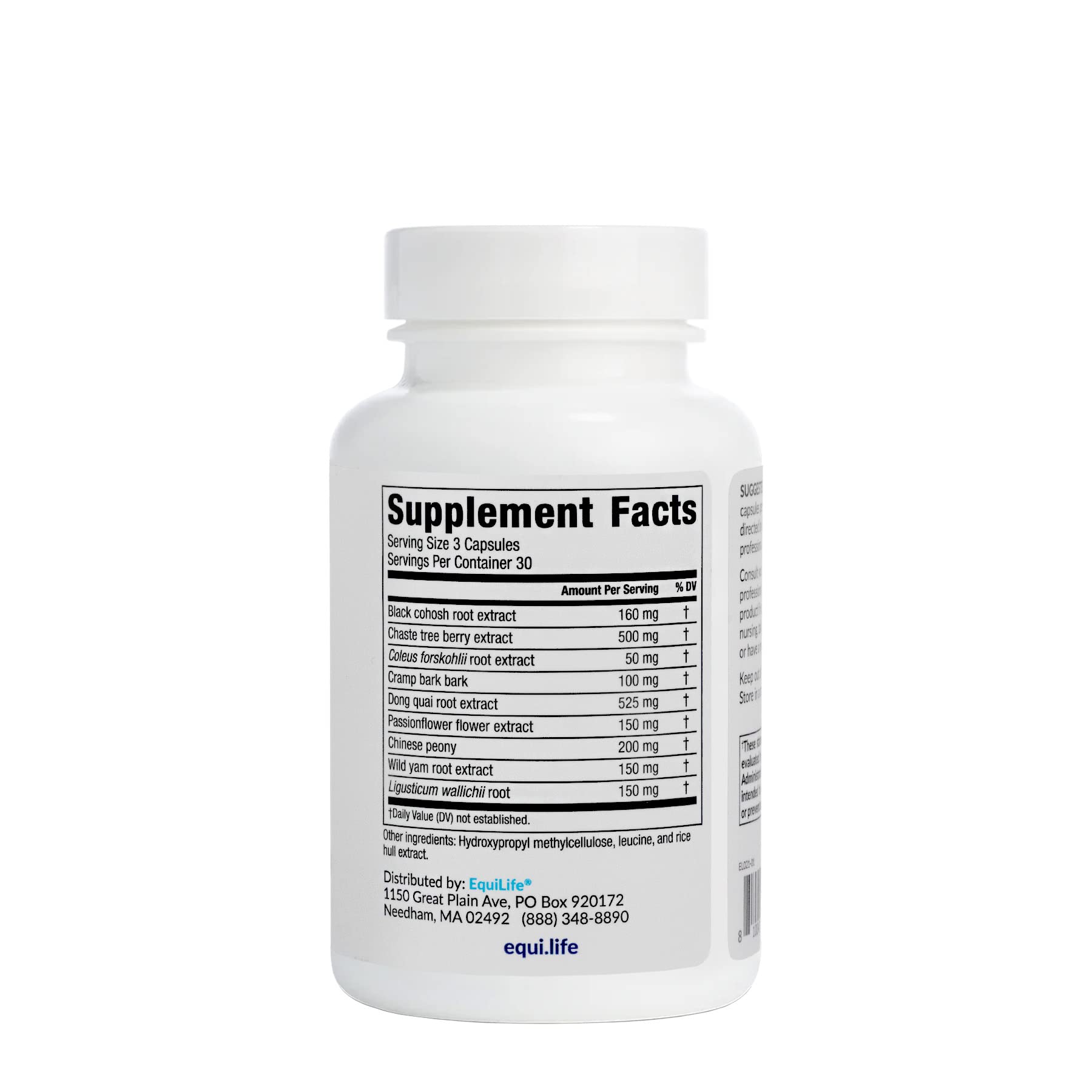 Equilife Hormone Balance Support for Women, Herbal Blend Supplement with Black Cohosh & Passion Flower to Support Overall Wellness, Gluten Free, Vegan, Non GMO, Dairy & Soy Free, 90 Capsules Equilife Au supplements