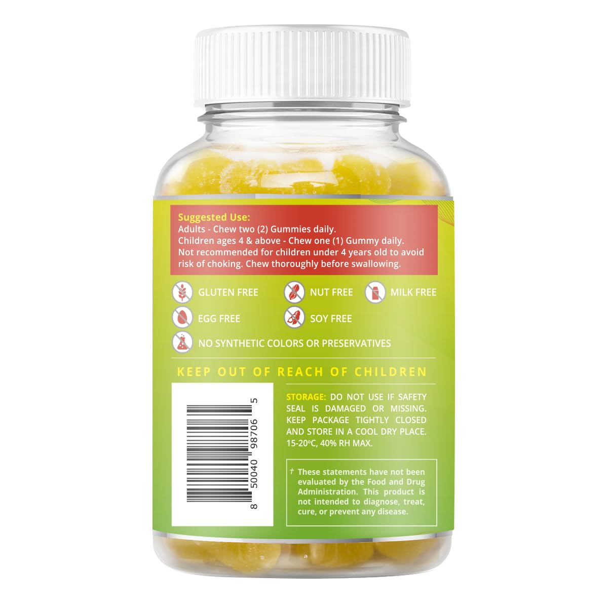 BeLive Magnesium Gummies 200mg - 60 Ct | Magnesium Glycinate Supplements for Relaxation, Stress Relief, and Sleep for Adults & Kids - Tasty and Tangy Pineapple Flavor BeLive Au supplements