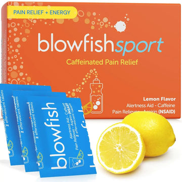 Blowfish Sport | Pain Relief for Athletes | Eases Sore Muscles | Boosts Energy | Effervescent Formula Works Fast | Perfect for Morning Workouts Blowfish Au supplements
