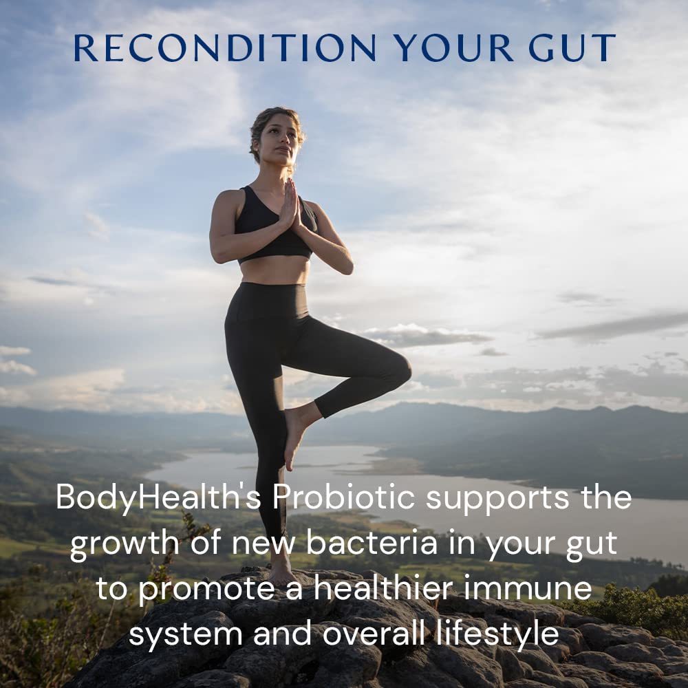 BodyHealth Probiotic Enhanced with PerfectAmino for Women and Men, Spore Based with Bifidobacterium, Lactobacillus Salivarius, Lactobacillus Acidophilus - 60 Capsules BodyHealth Au supplements