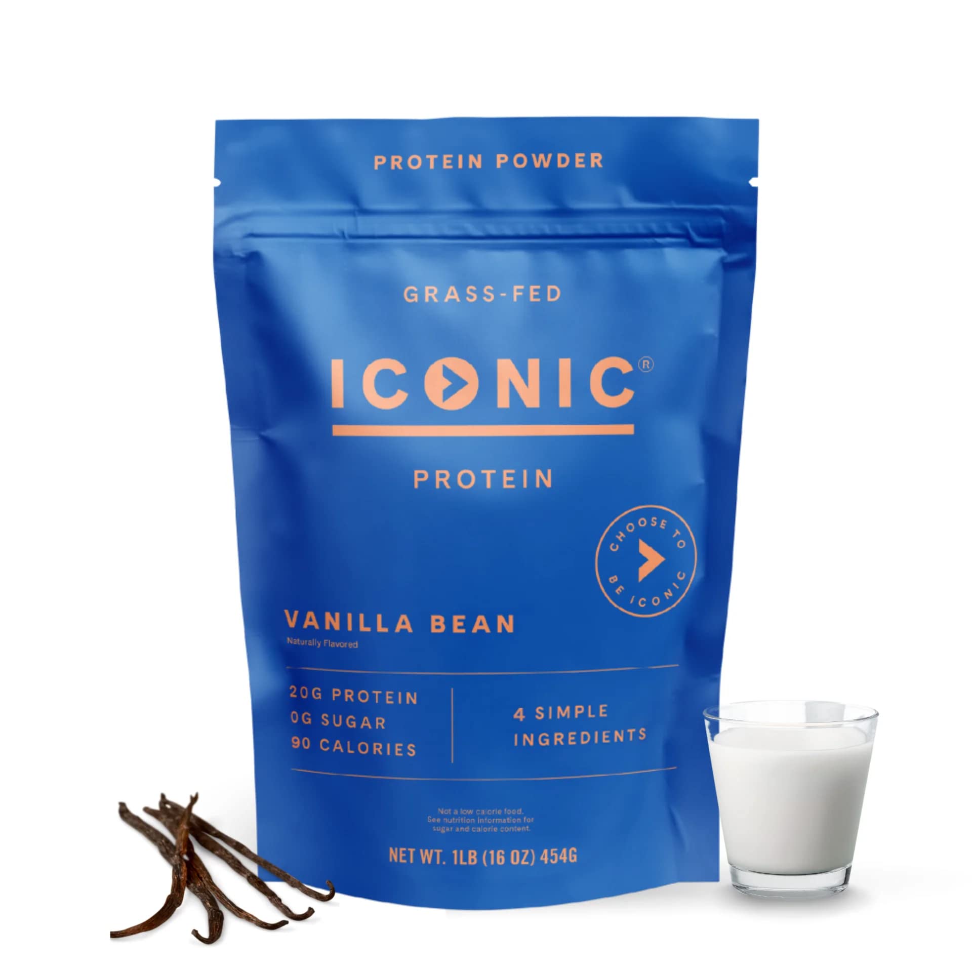 ICONIC Protein Powder, Vanilla Bean - Sugar Free, Low Carb Protein Powder - Lactose Free ICONIC Au supplements