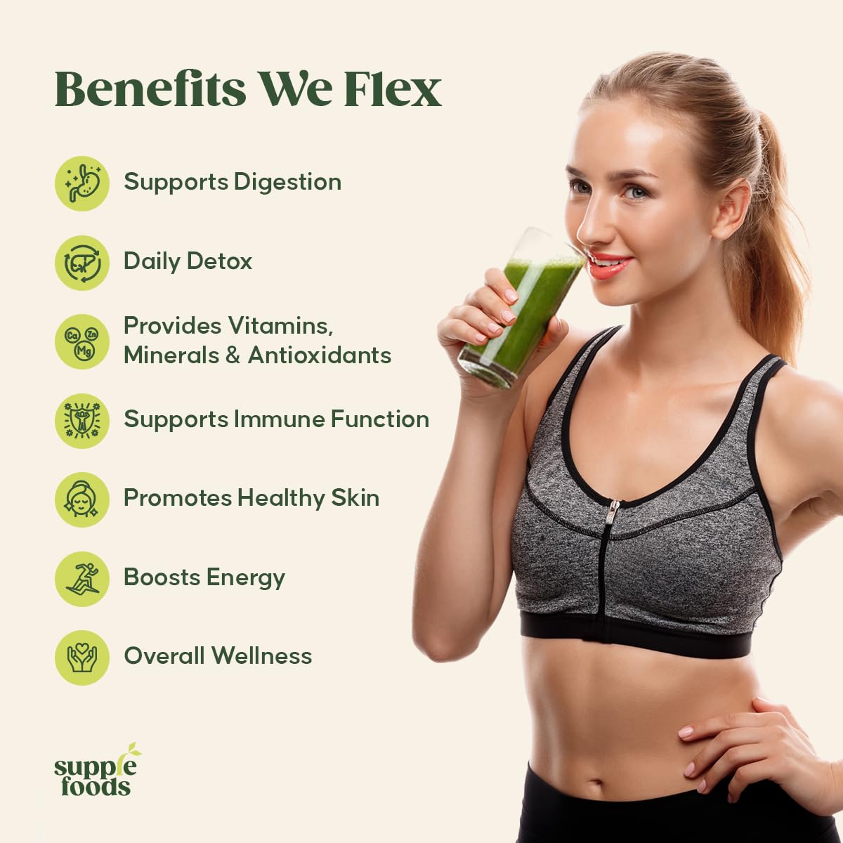 supplefoods Organic Moringa Powder 200 g / 7.05 oz | 100% Natural Green Superfood | Assists Digestion & Daily Detox | Finely Milled Moringa Leaf Powder | USDA Certified Organic Dietary Supplement supplefoods Au supplements