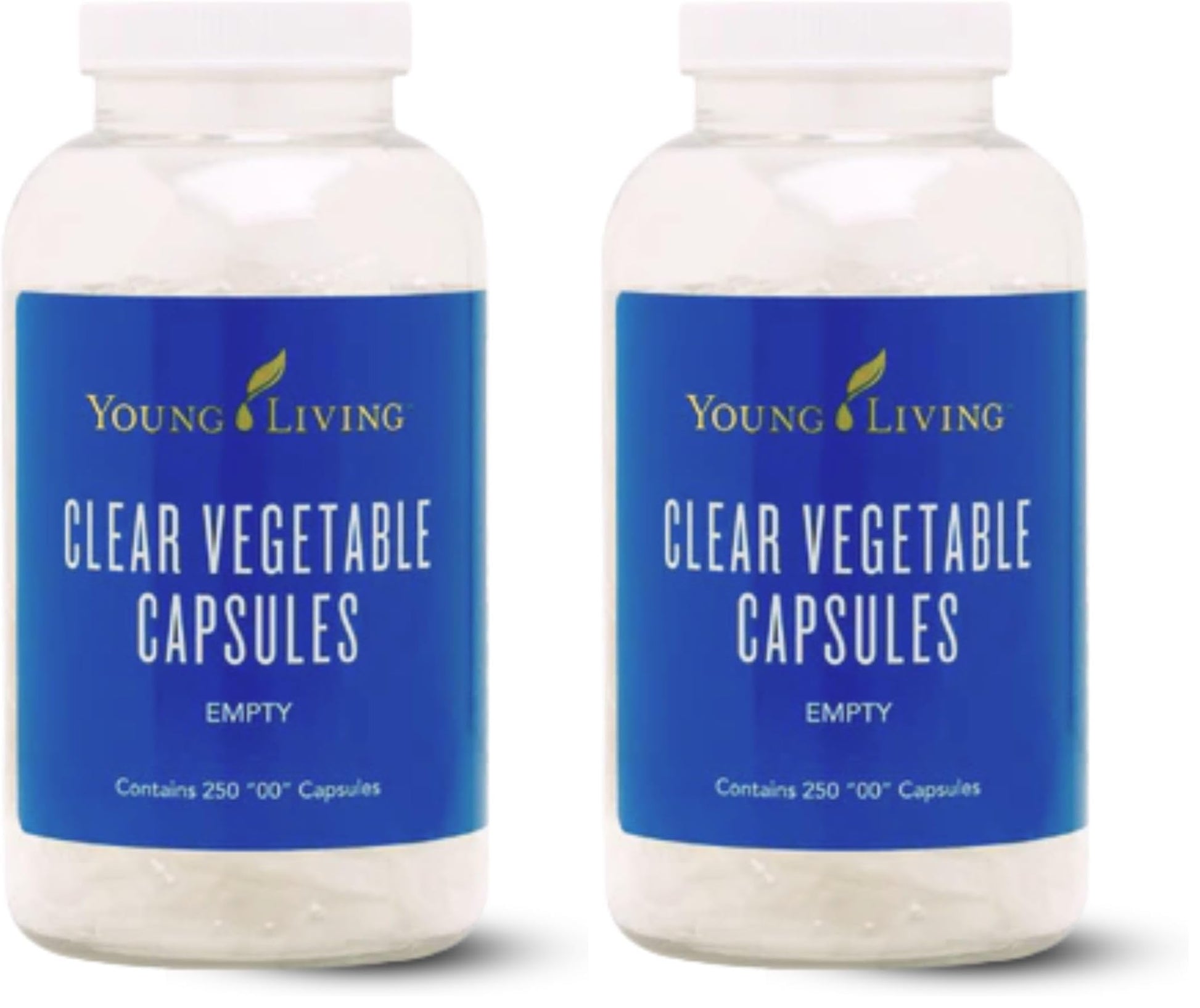 Young Living Clear Vegetable Capsules - 250 ct - Essential Oil Blends, Vitamins, Herbal Supplements, & Dietary Needs - Easy-to-Use, Vegan-Friendly, & Non-GMO (Pack of 2) Young Living Au supplements