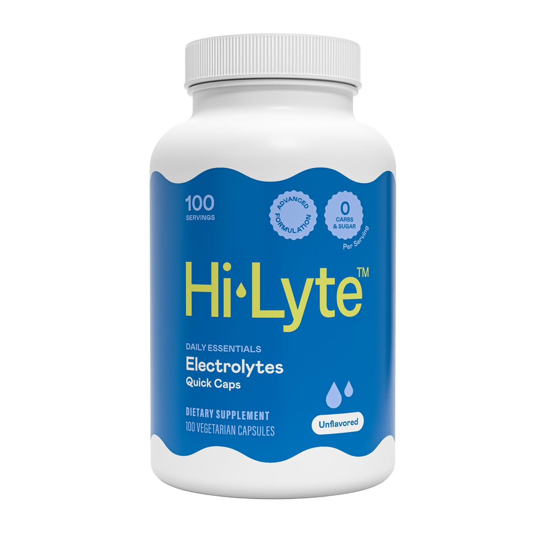 Hi-Lyte Unflavored Electrolyte Capsules - Hydration Support Supplement Tablets - Sodium, Potassium, Magnesium - 100 Servings Hi-Lyte uk supplements