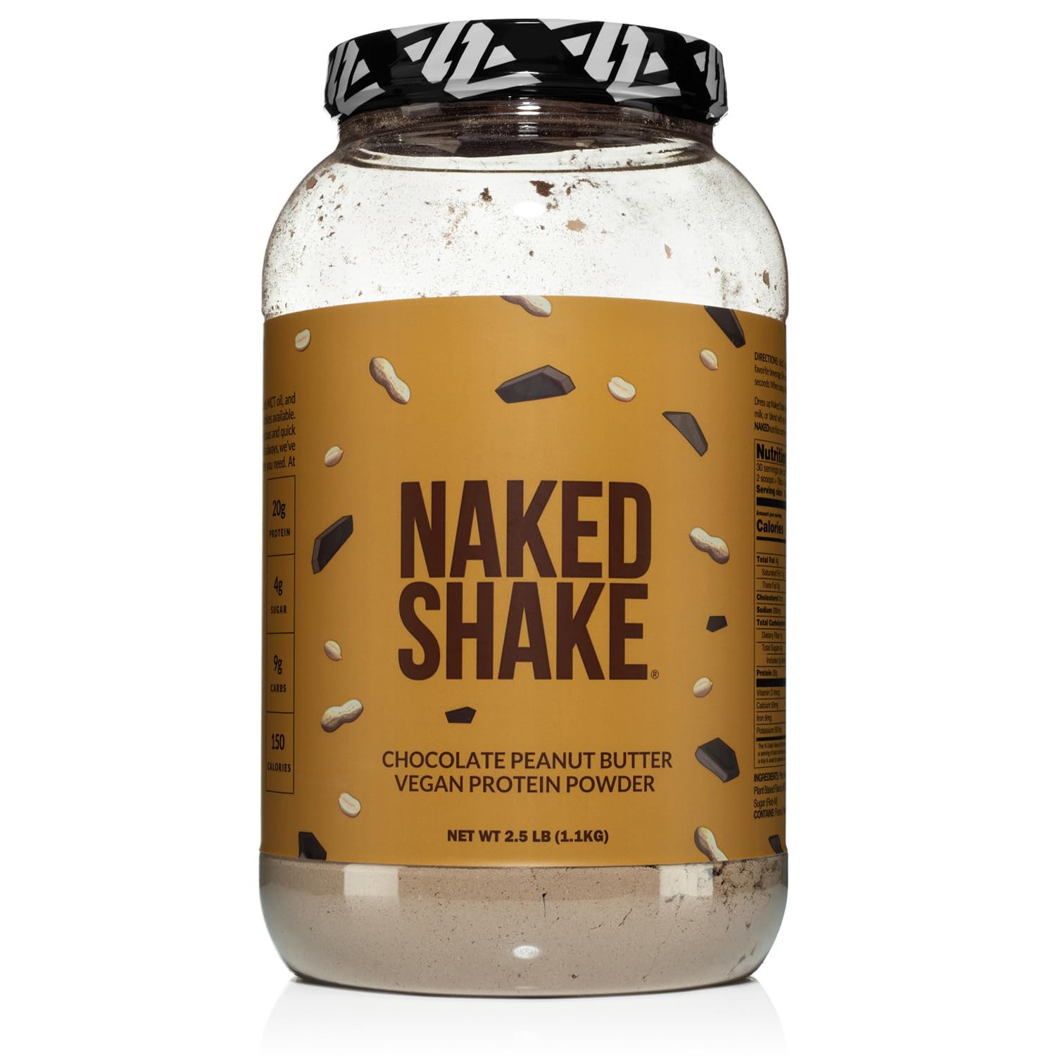 Naked Shake - Chocolate Peanut Butter Protein Powder - Vegan Protein Powder from US NAKED Au supplements